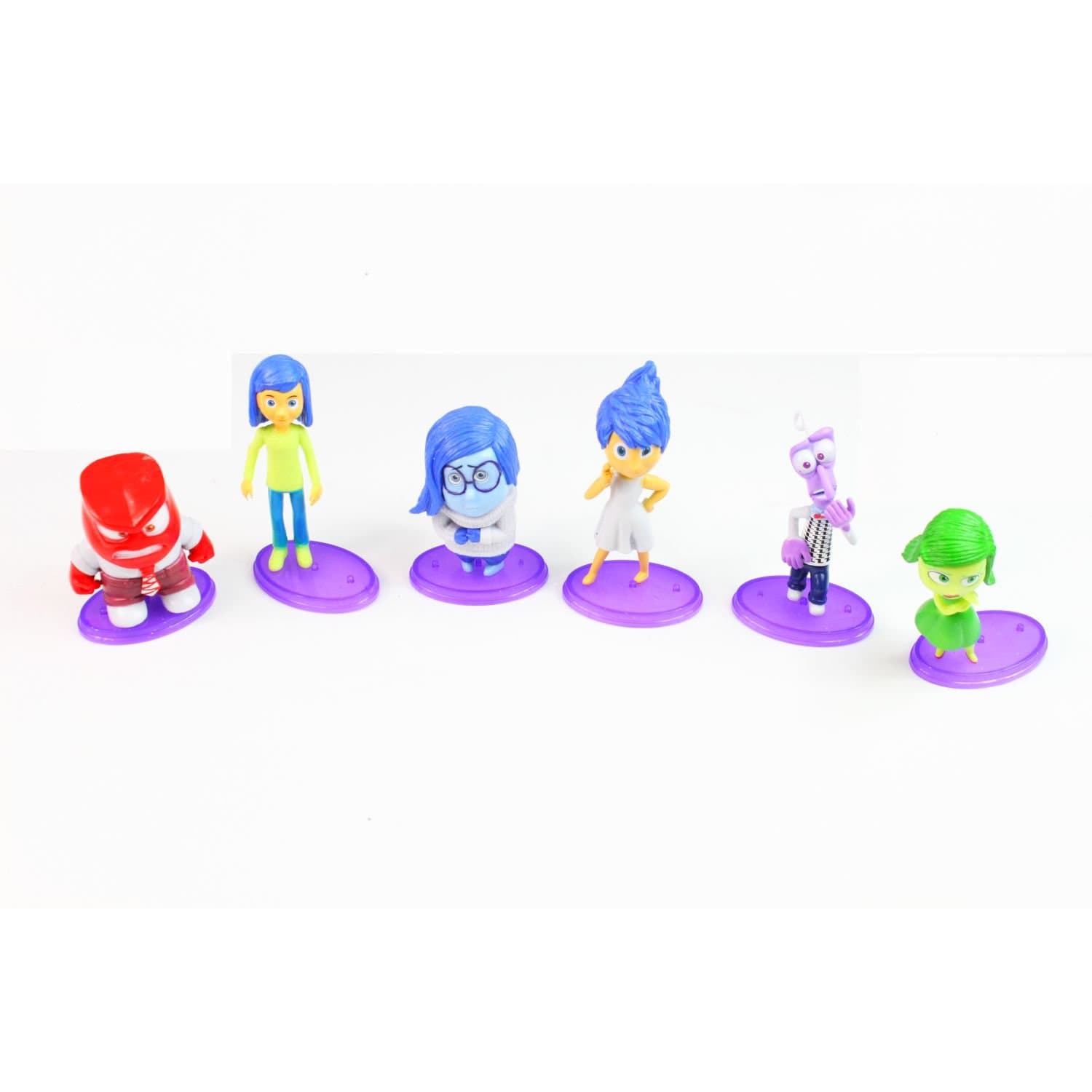 Inside Out Character Mini Plastic Figures Set 6 Pcs