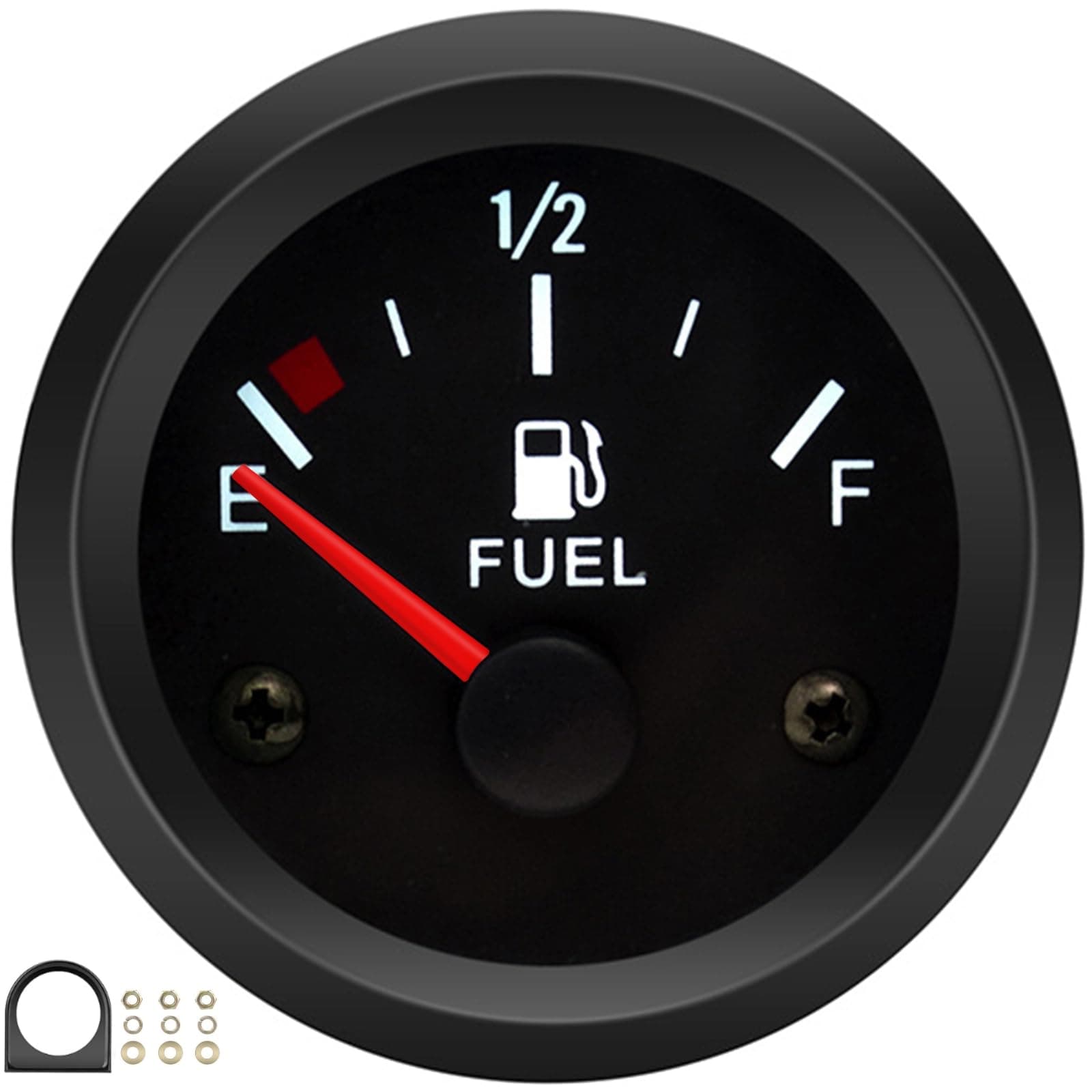 BREADEEP 2" Universal Fuel Gauge Kit, E-1/2-F Pointer Fuel Level Gauge Meter ...