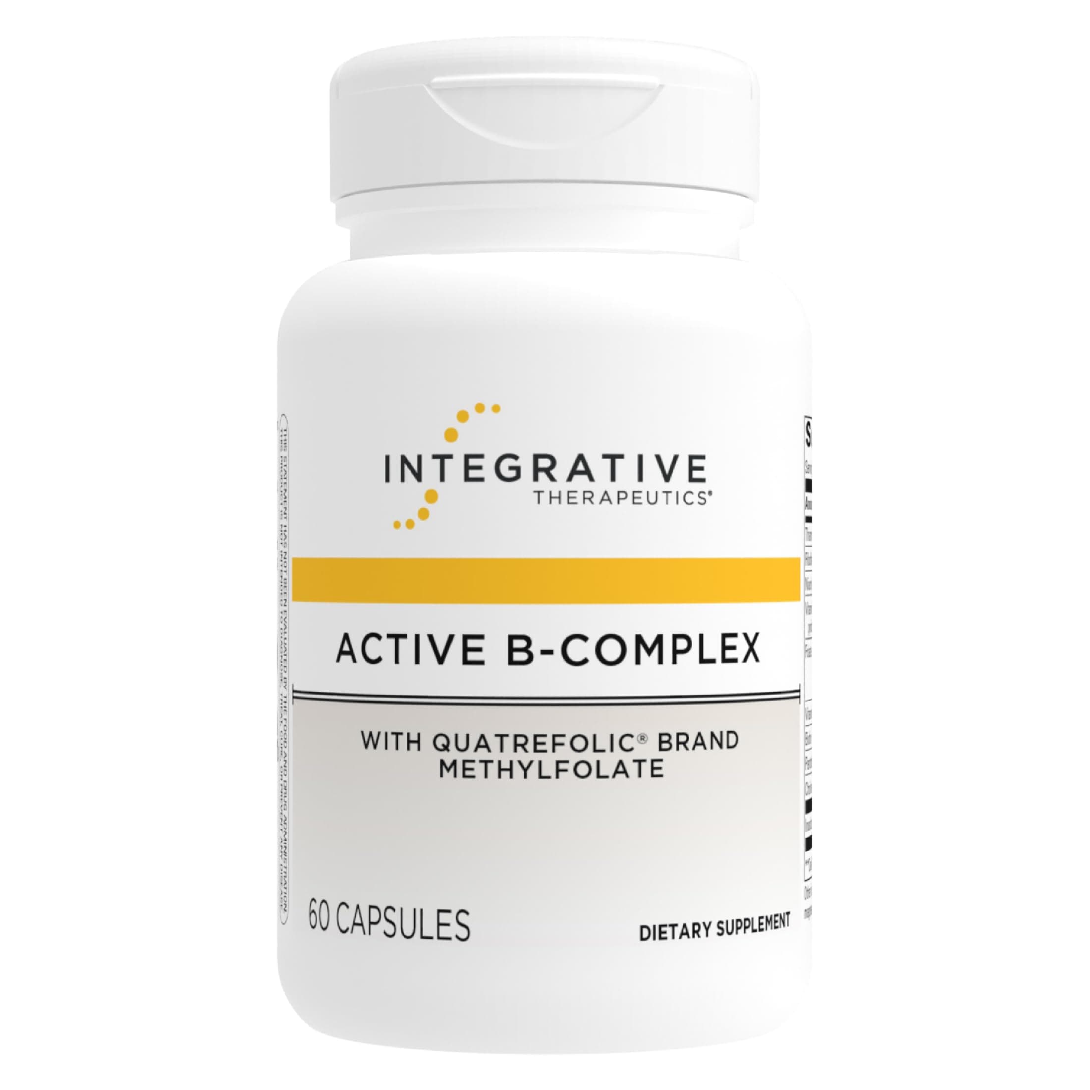 Active B-Complex - with Choline and Methylfolate - Cellular Energy, Immune Function & Heart Health Support with Vitamins B2, B6 & B12* - Gluten-Free -60 Capsules (30 Servings)