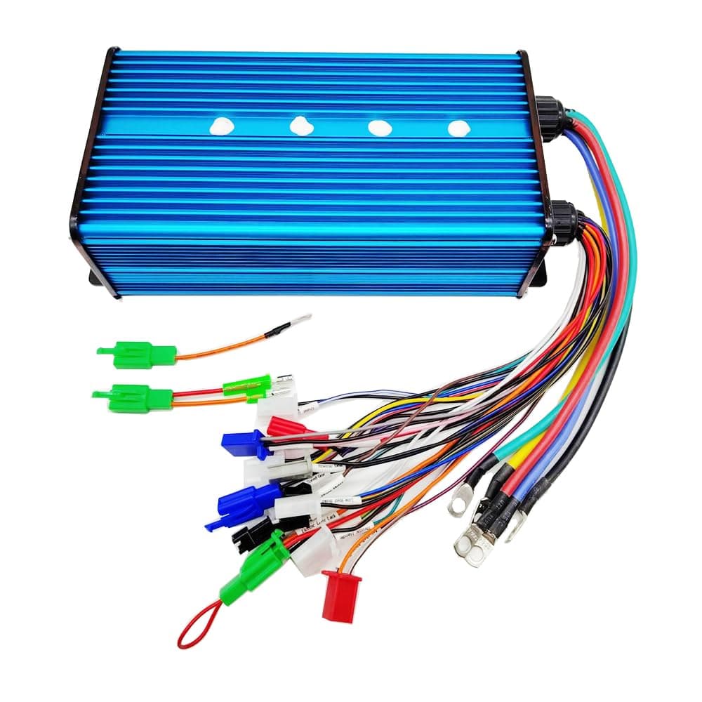 Intelligent Brushless Controller 48V 60V 72V 84V 3000W Maximum Current 100A Aluminium Alloy E-Bike Brushless Motor Controller for Electric Bicycle Scooter