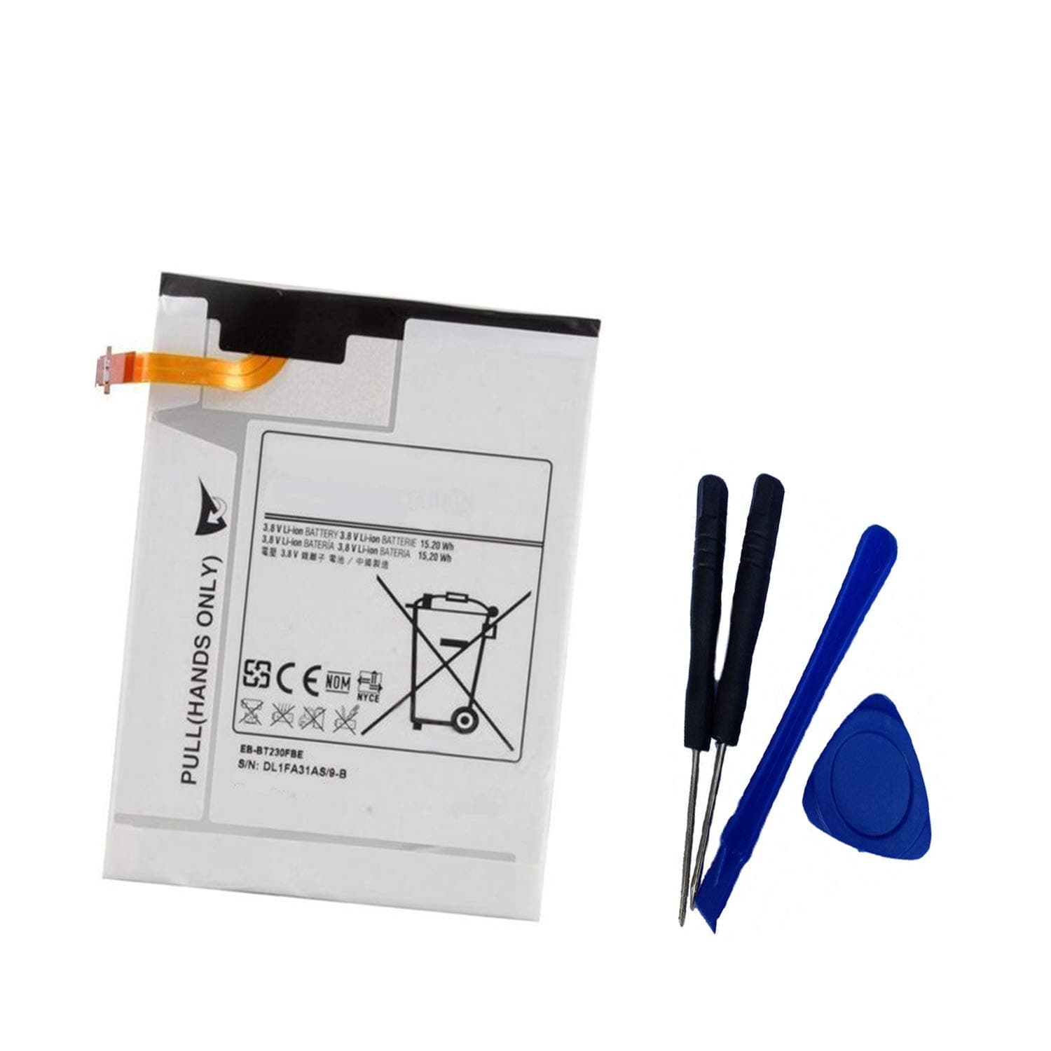 New Replacement Battery for Galaxy TAB 4 SM-T230NU T230 7" Battery Type EB-BT230FBU EB-BT230FBE 3.8V 4000mAh with Tools