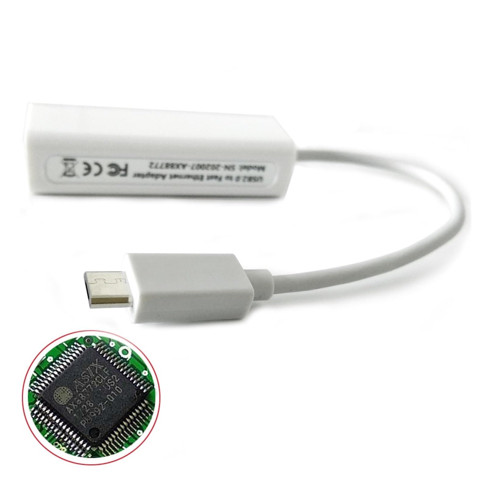 AX88772 is Suitable for B8 MIB2 Cable Dub E100 Ethernet Adapter(Micro USB to LAN)