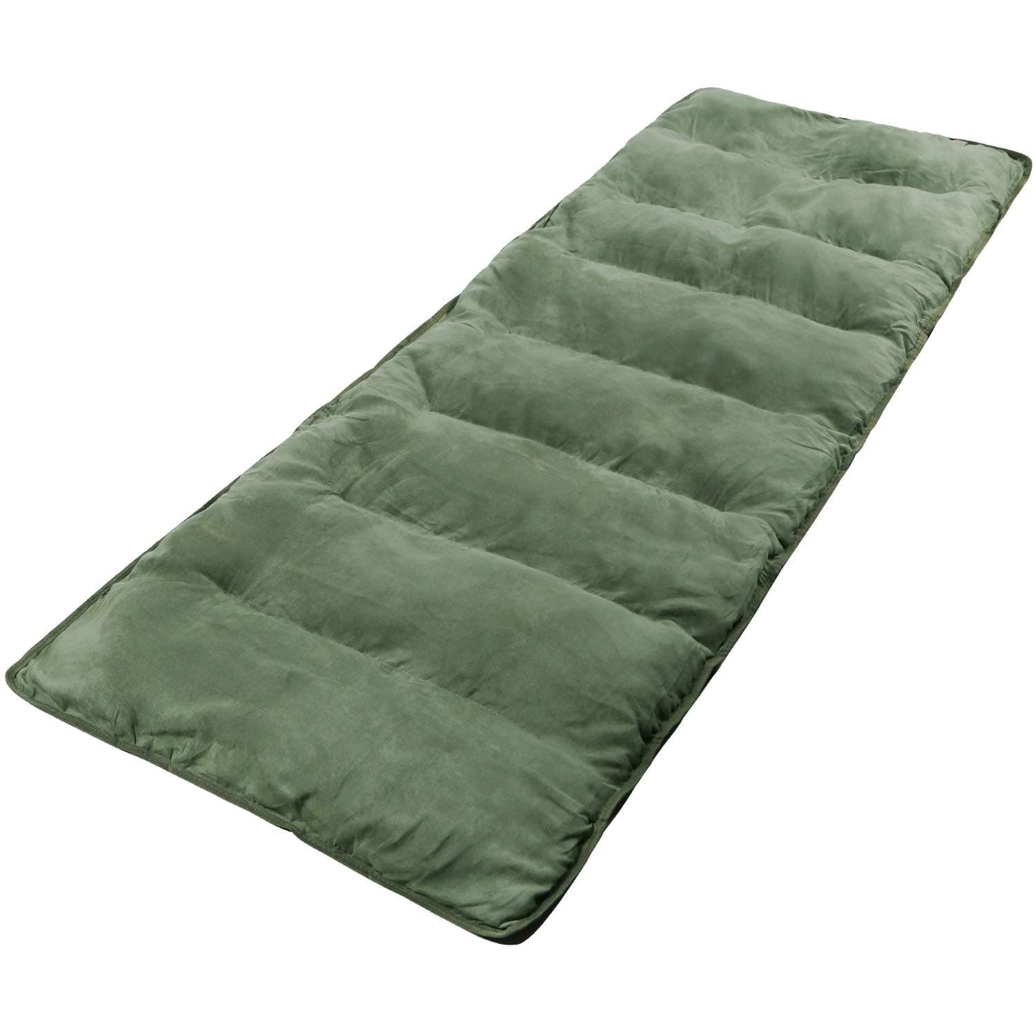REDCAMP Folding Camping Cot Mattress, Soft Cotton Thin Sleeping Cot Pad Mat, 77"x29"， Green