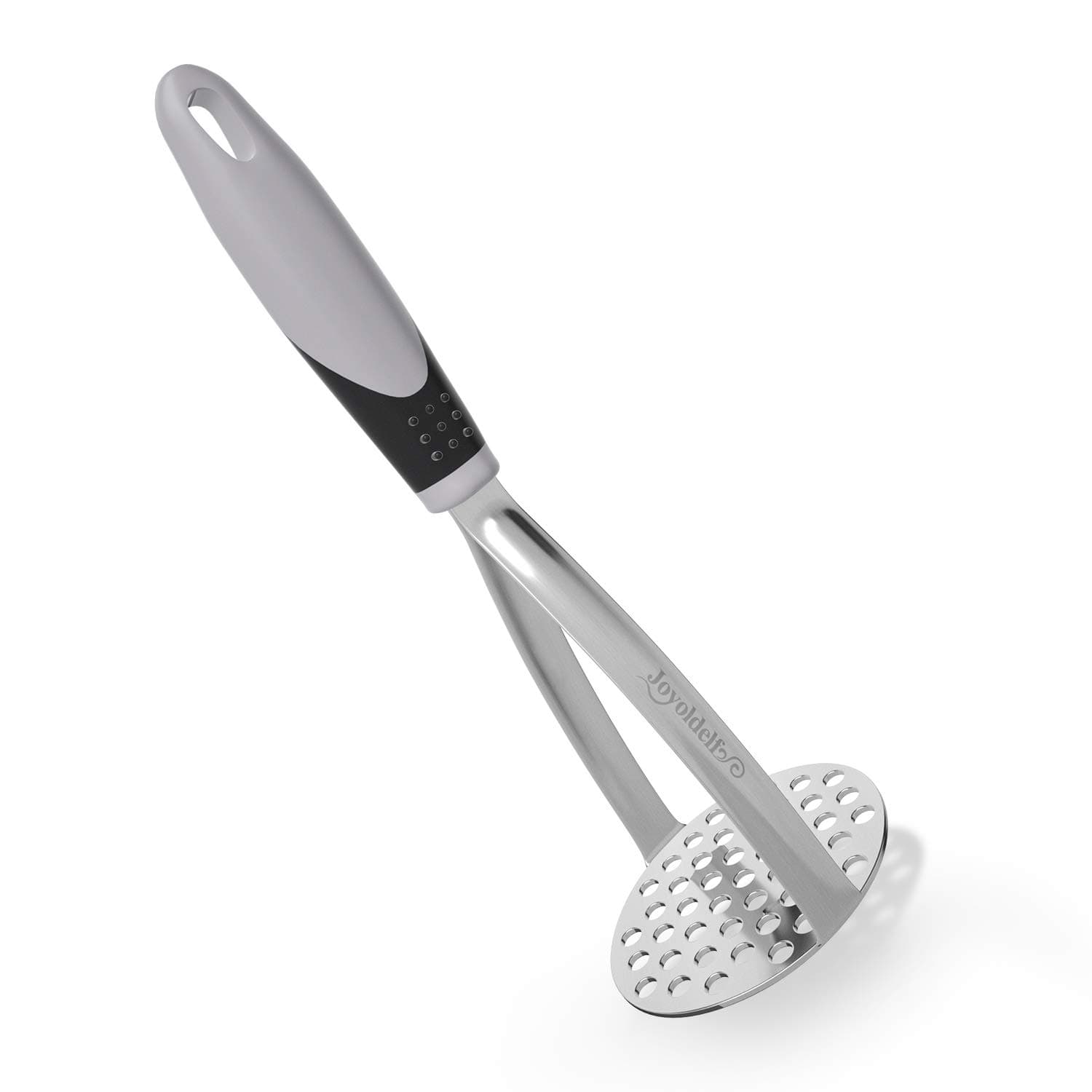 Joyoldelf Heavy Duty Potato Masher, Stainless Steel Integrated Masher Kitchen Tool & Food Masher/Potato Smasher with Non-slip Handle, Perfect for Bean, Vegetable, Fruits, Avocado, Meat