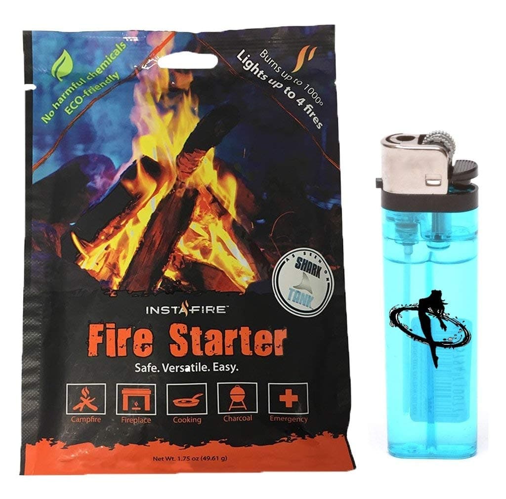 Instafire Fire Starter 30 Pack Bundle w/ (2) Exclusive Lighters