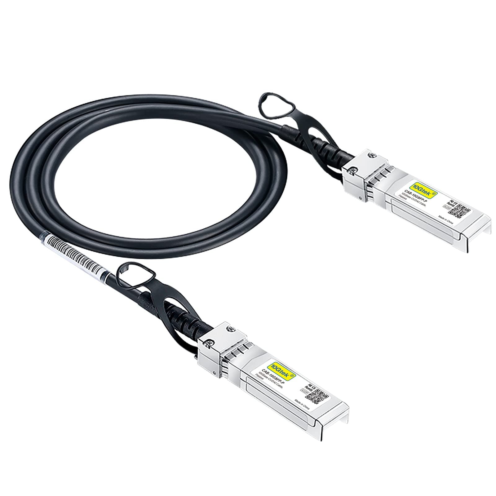10Gtek 10G SFP+ to SFP+ DAC Cable, 0.5m(1.64 ft) Passive Direct Attach Copper Twinax Cable for Cisco SFP-H10GB-CU0.5M, Ubiquiti UniFi UC-DAC-SFP+, TP-Link TL-SM5220-0.5M, Fortinet and More