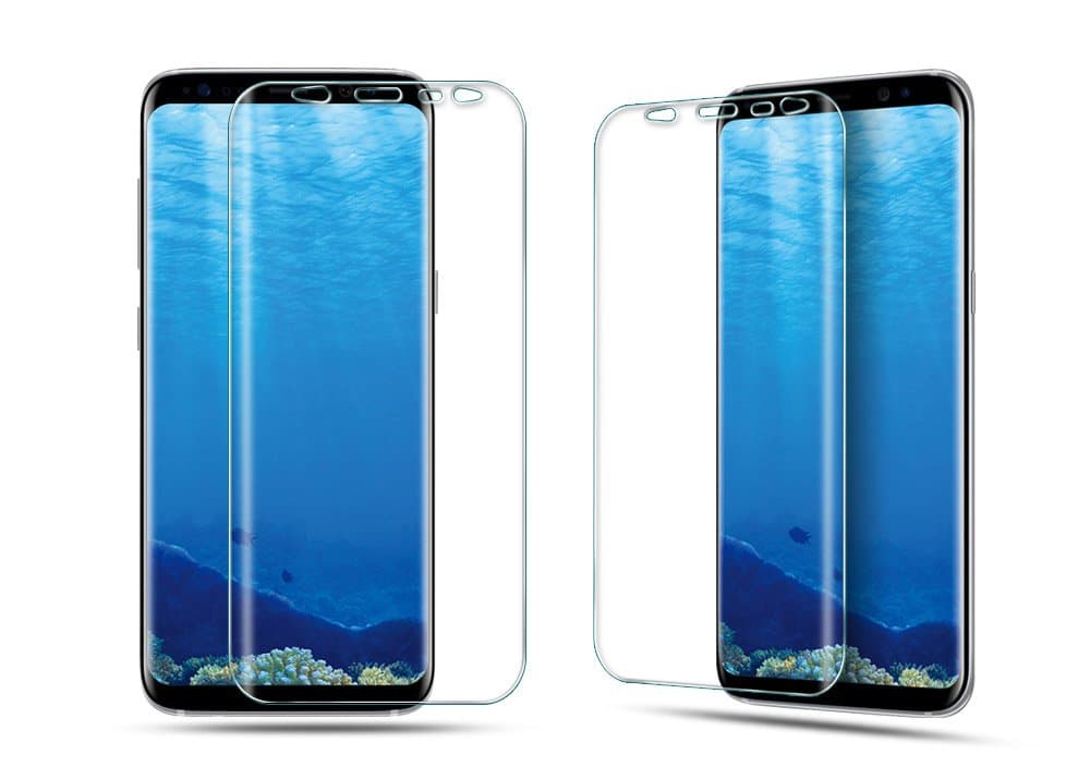 Power Theory Galaxy S8 Plus Screen Protector TPU [Case Friendly] [Bubble Free] [Touch Sensitive] Not Glass Ultra Thin Wet Applied Film for Samsung Galaxy S8+ (2-Pack)