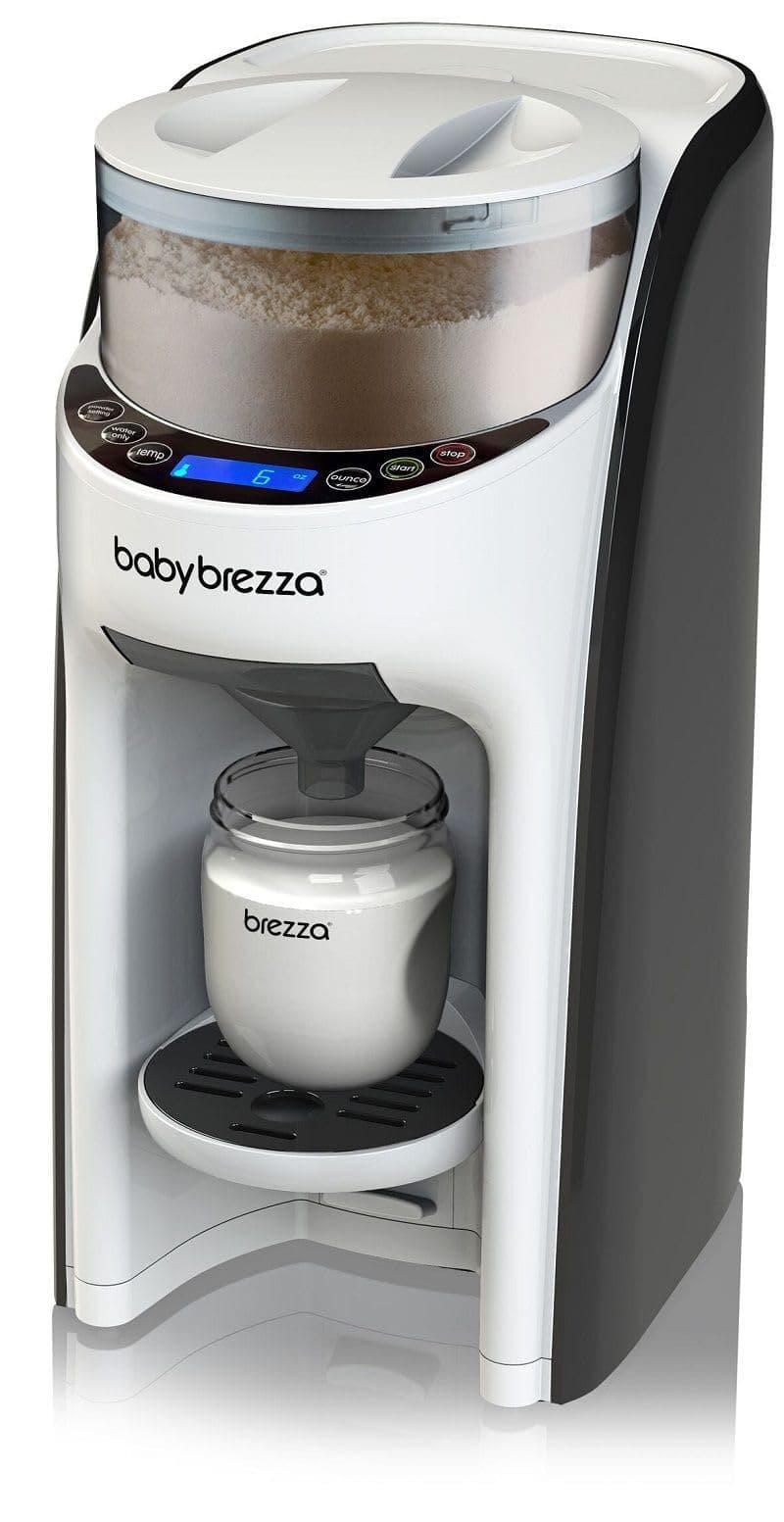 Baby Brezza Formula Pro Advanced | Instant And Automatic Baby Bottle Maker | Mix And Heat Formula At The Push Of A Button | White and Black, 1 Piece