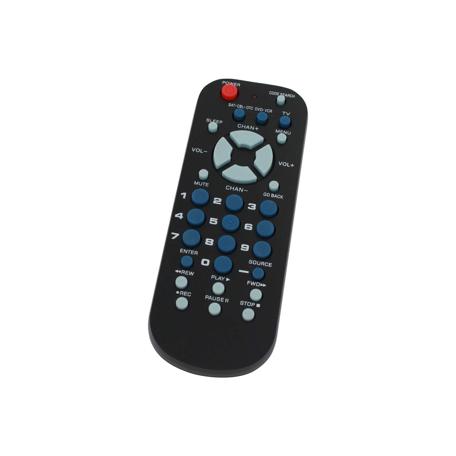 Replacement for RCA 3-Device Universal Remote Control Palm Sized - Compatible with Daewoo VCR - Remote Code 0045, 0278