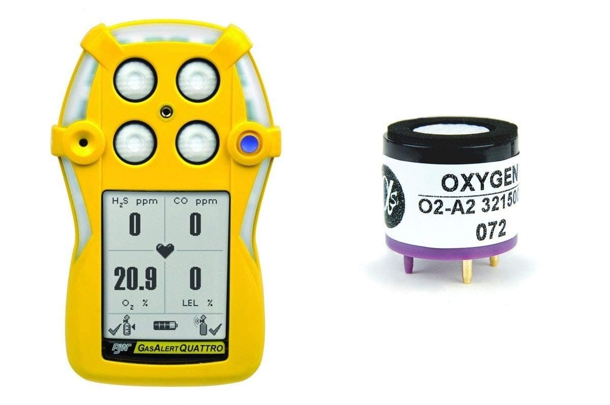 Replacement Oxygen Sensor for BW Technologies Gas Alert Quattro