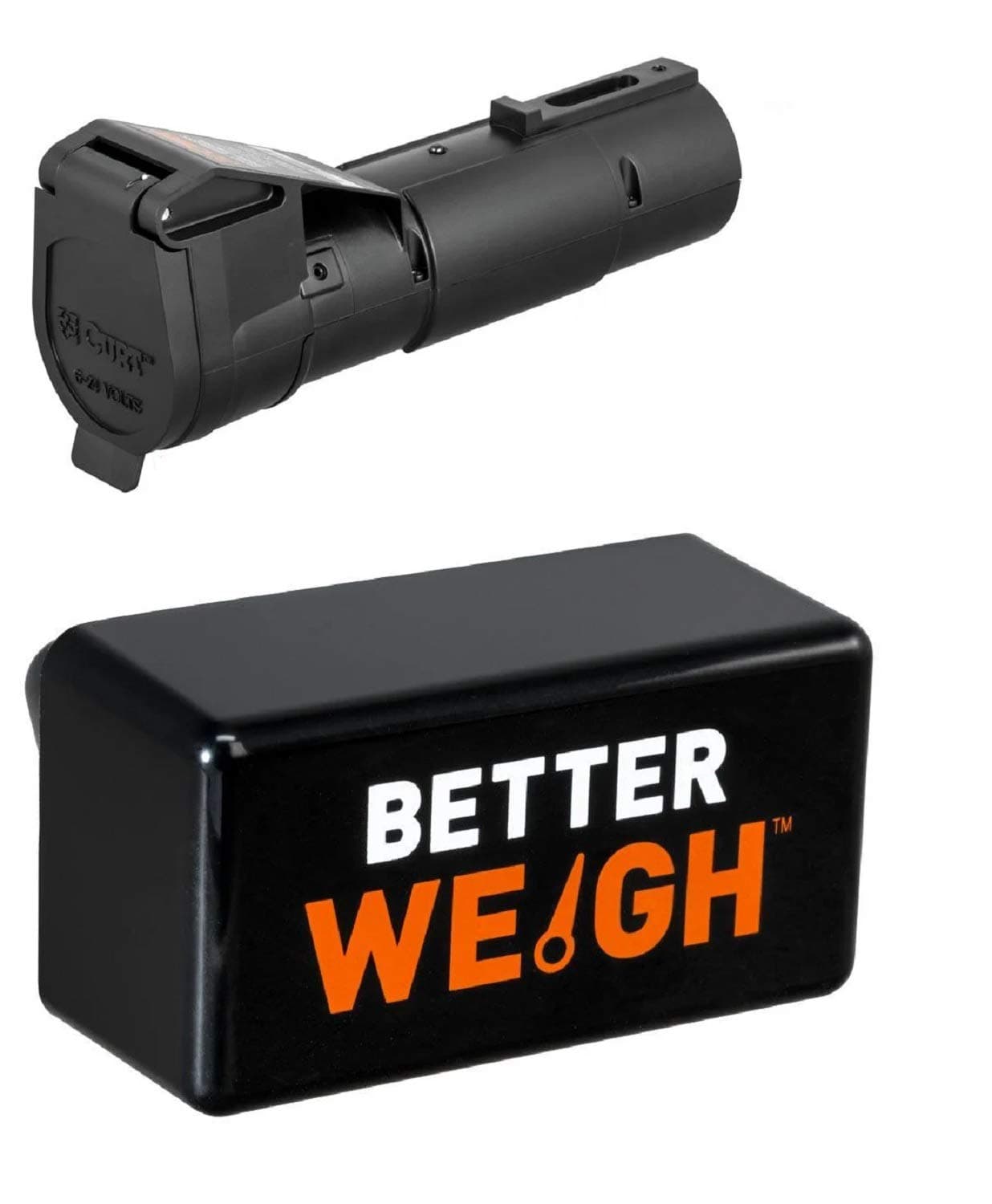 Curt 51180 51701 Echo Mobile Trailer Brake Controller with Betterweigh Mobile Towing Scale with Towsense Technology Bundle