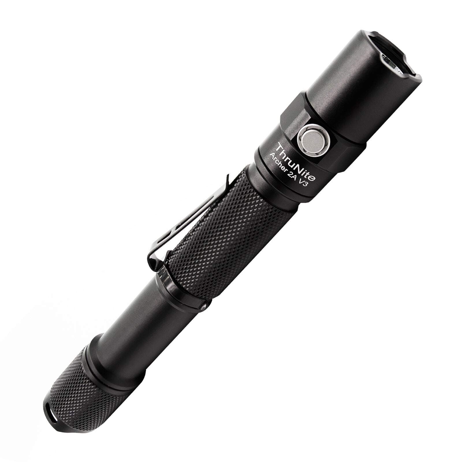 Archer 2A V3 Flashlight, 2AA EDC Tactical Flashlight, 500 Lumens Dual Switch Pocket LED Flashlight for Emergency, Camping, Home - Cool White