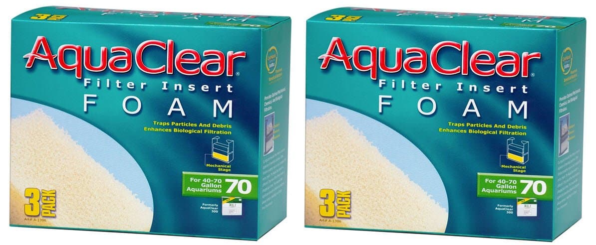 Aquaclear Foam Inserts, 6-Pack for Aquaclear Model #70