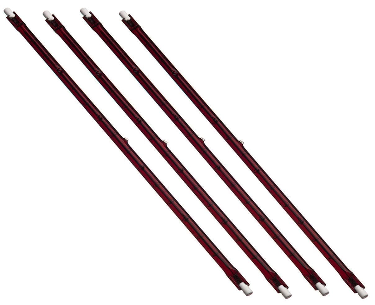 LiangDi Four Pack 1.5 kW R7 Ruby Halogen Heater Lamp Bulb 348mm