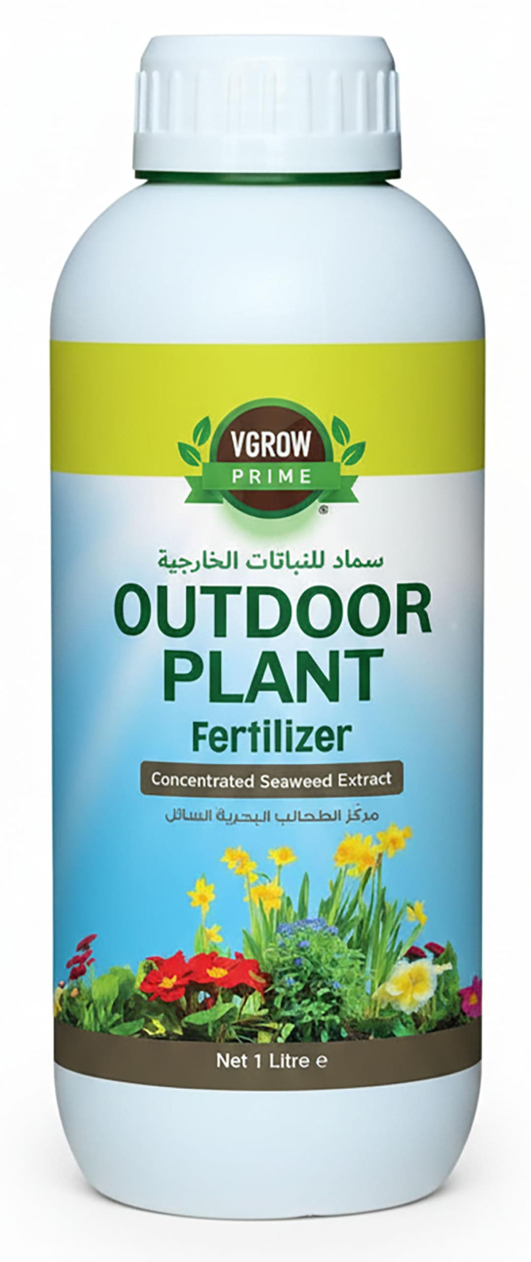 Outdoor Plant Fertilizer - Liquid Seaweed Extract, Enriched with NPK, Organic Nutrients, and Essential Trace Elements (1 Litre)
