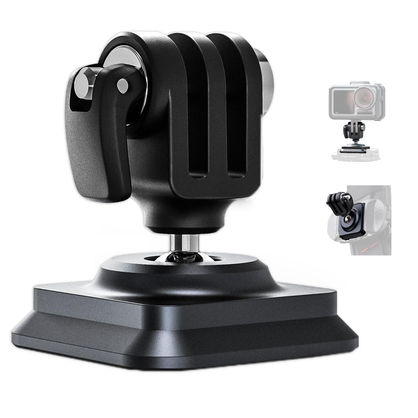 PGYTECH Action Camera Arca-Type Quick Release Plate for Gopro, Insta360, DJI Osmo Action/Pocket and Most Action Cameras