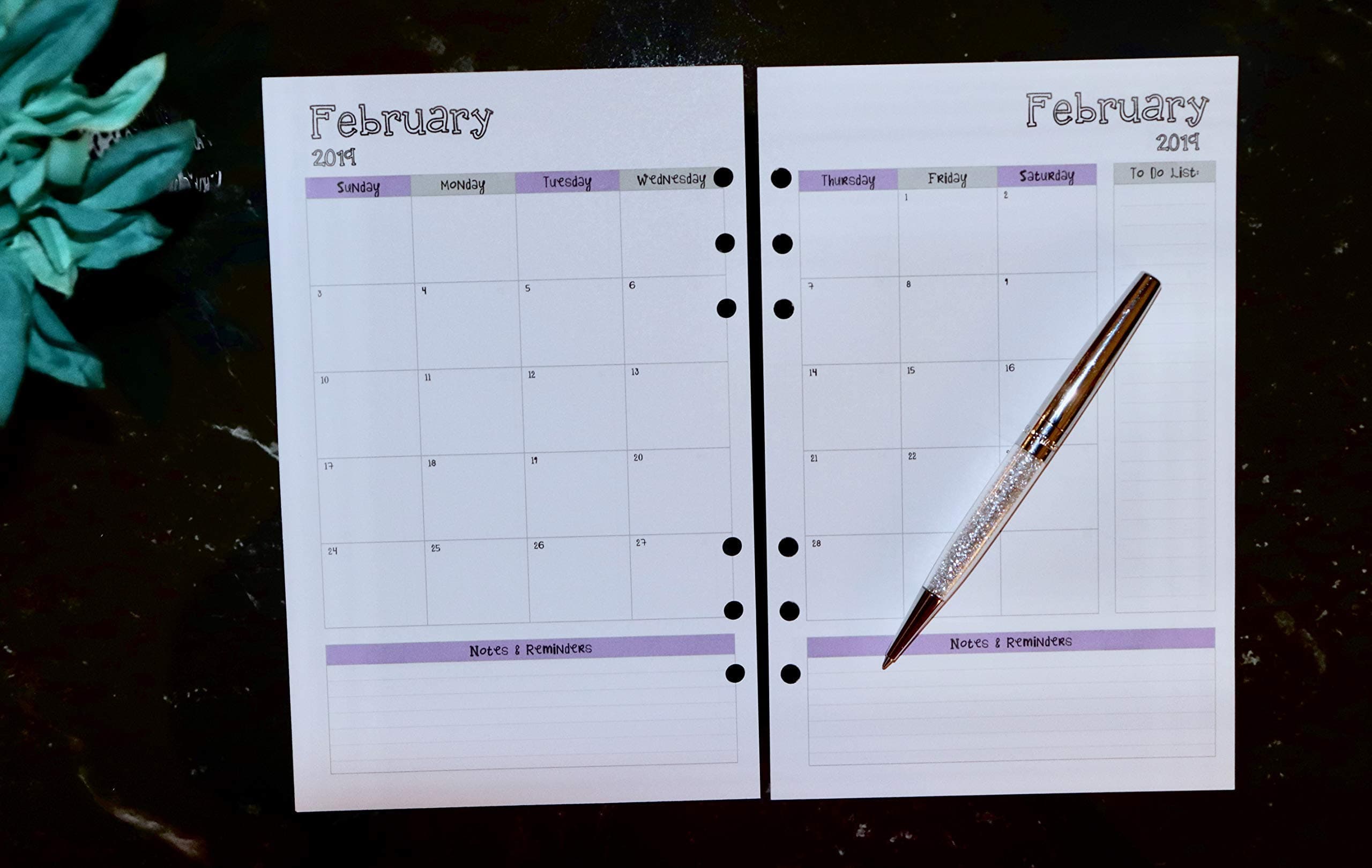 2020 | 2021 | 2022 | 2023 | Monthly Dated Planner Inserts Refills | 6 ring binder | 8.3" x 5.8" (A5) | Sunday Start Date | The Royalty Collection | LMN Creates