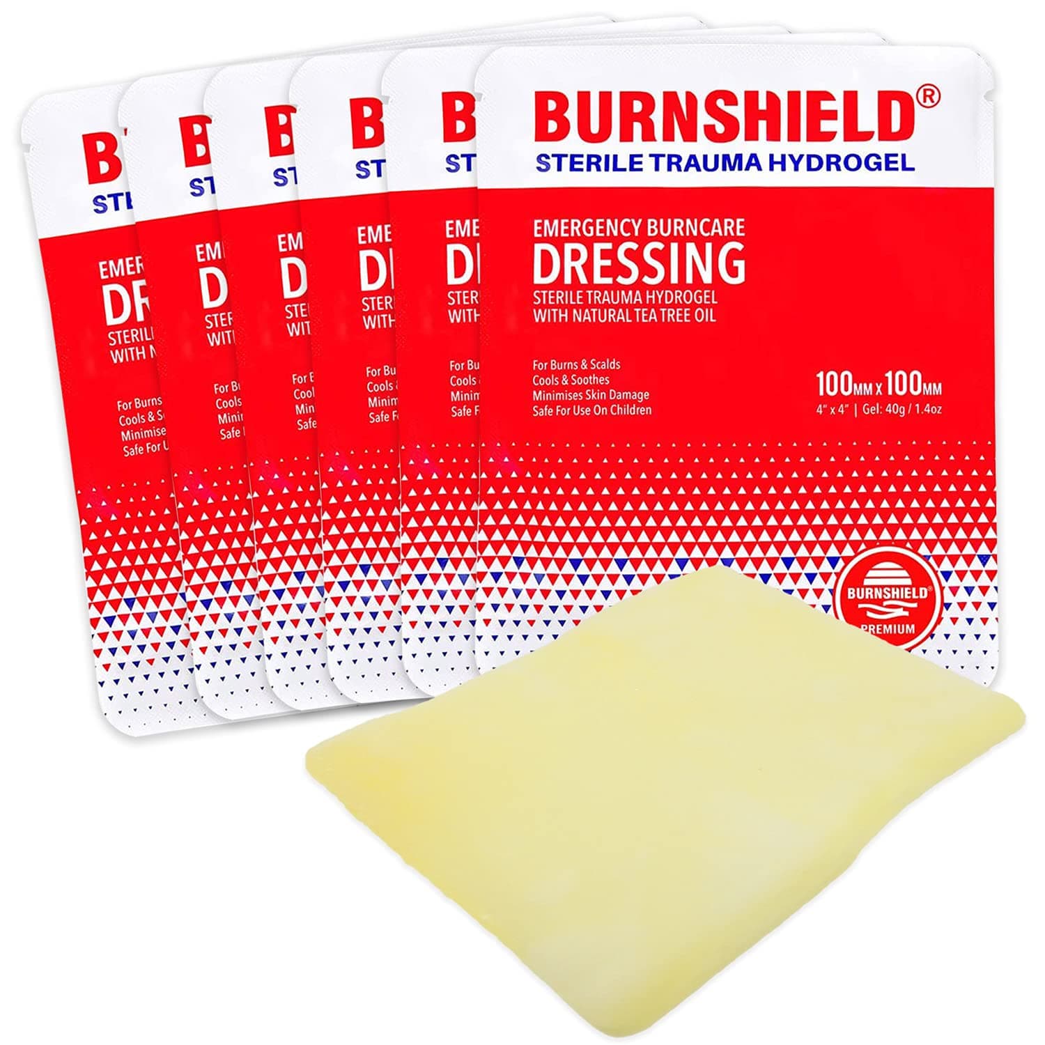 Burnshield 4" X 4" Burn Dressing, Sterile - 6 Count