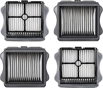 Vacuum Filter Replacement Compatible with Tineco iFloor 3, Floor ONE S3 & Floor ONE S5, Floor ONE S5 Pro Cordless Vacuum Cleaner, 4 Pack Replacement Filters