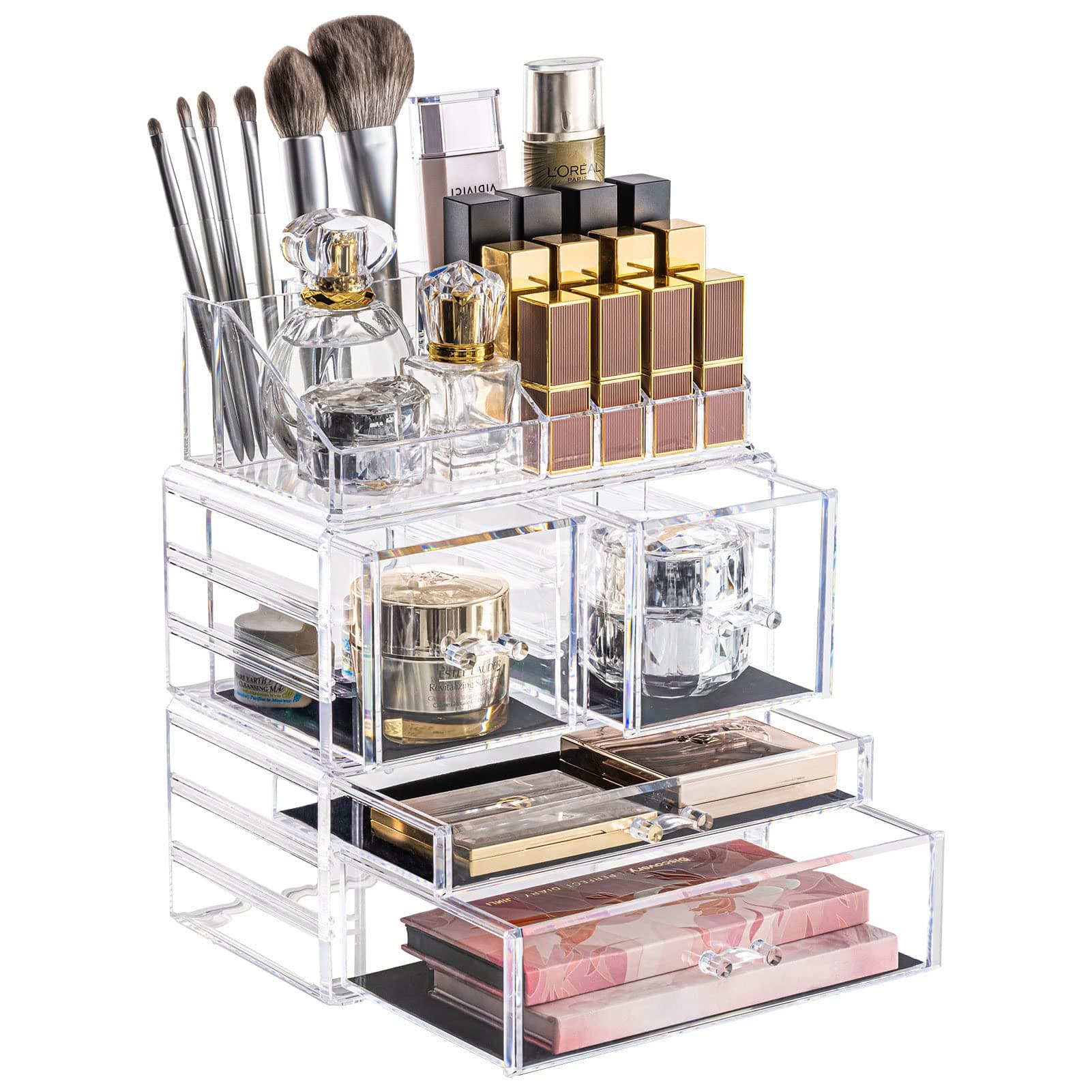 DreamGenius 3 Pieces Makeup Organizer