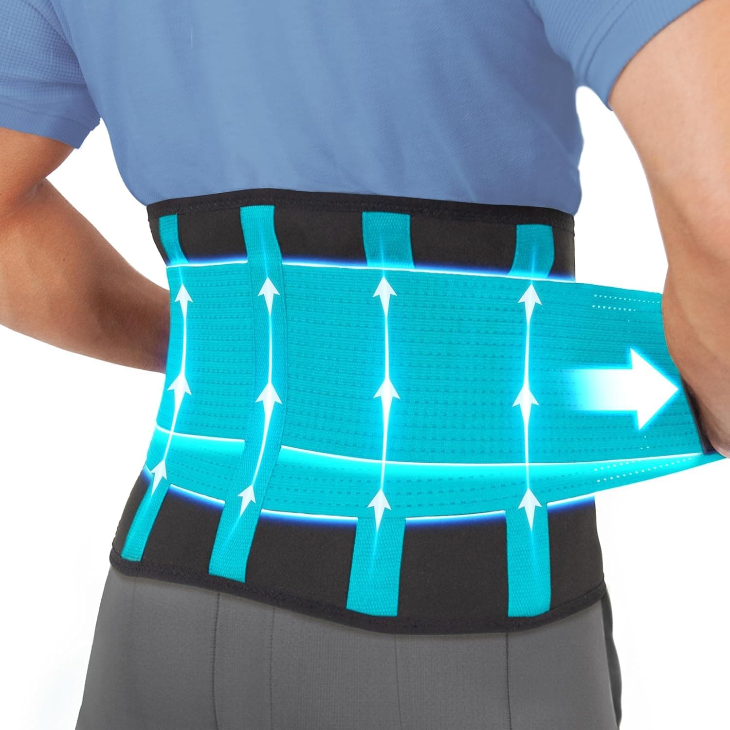Clever Yellow Premium Back Support Belt, Back Brace, Lumbar Support Belt, Lower Back Support for Men and Women, Back Braces for Lower Back Pain, Sciatica Pain Relief Products (S)