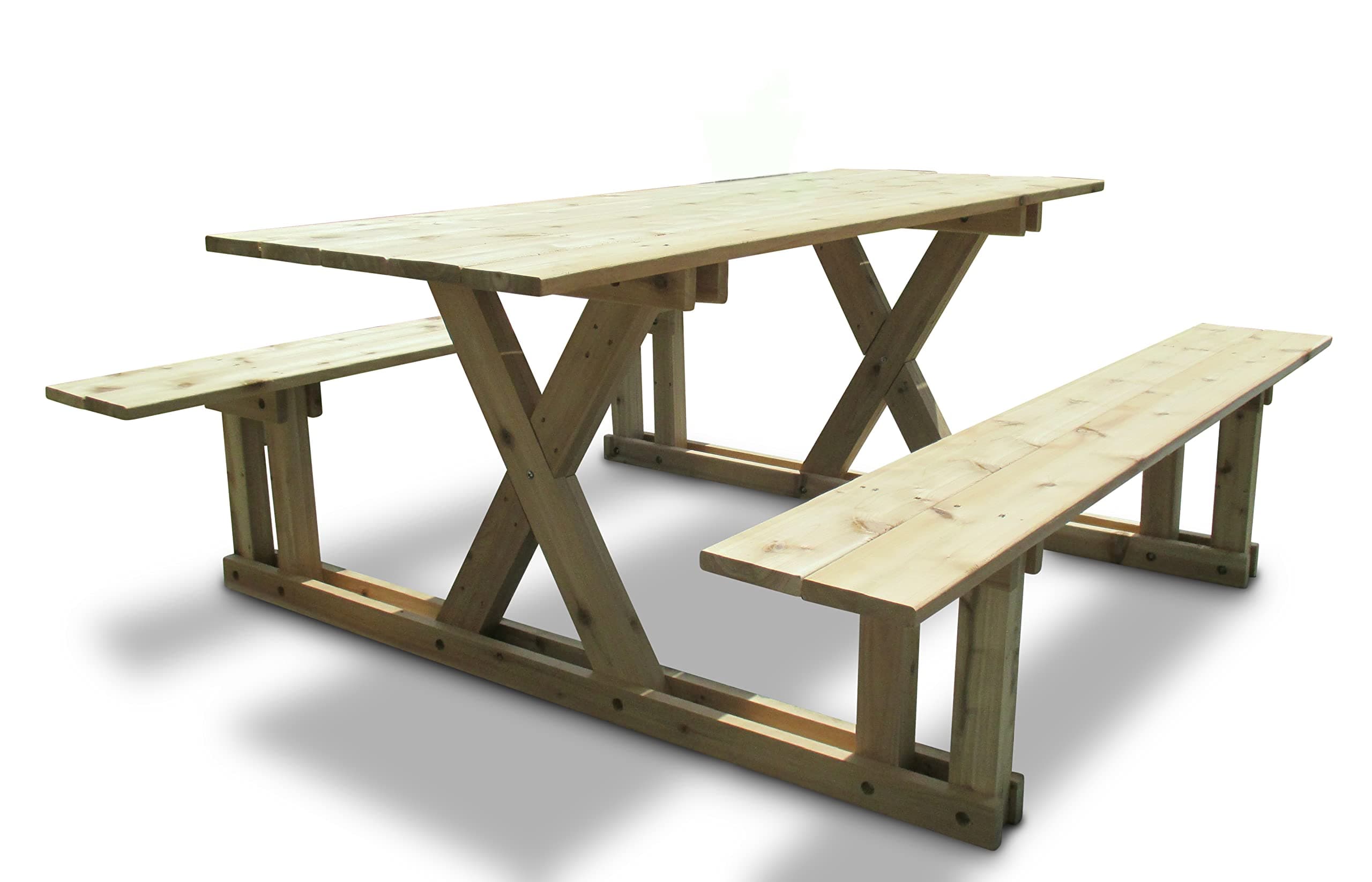 Infinite Cedar Premium Cedar Picnic Table with Easy Access