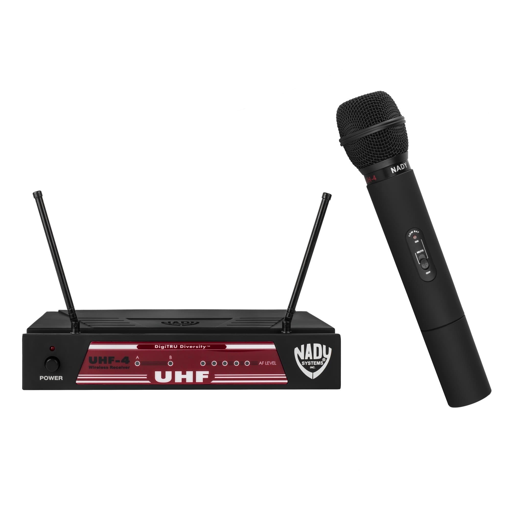 Nady UHF-4 Wireless Handheld Microphone System with True Diversity