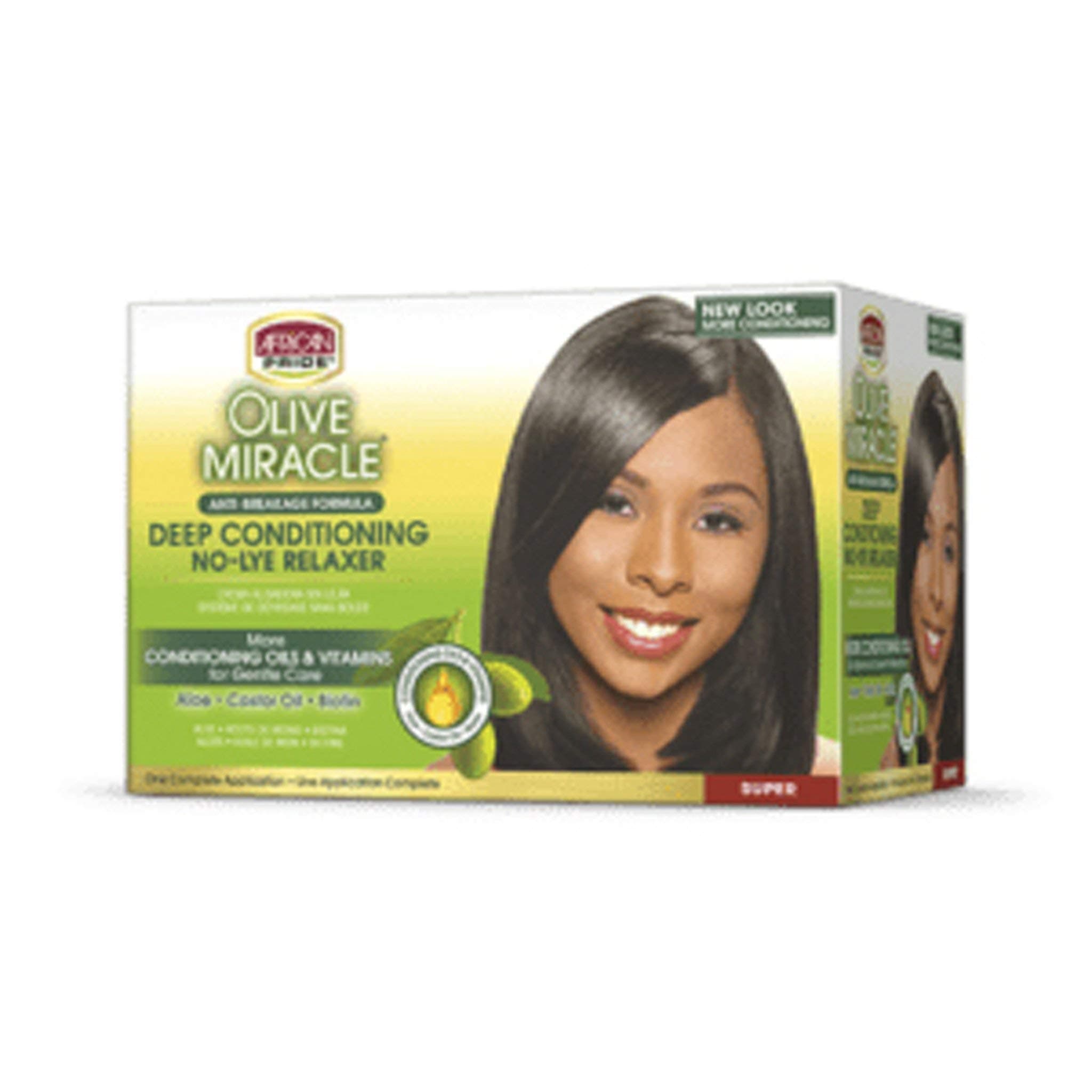 Olive Miracle Deep Conditioning No-lye Relaxer Kit, Super