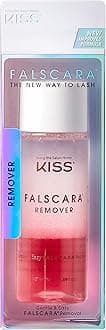 KISS Falscara DIY Eyelash Extension Remover with Natural Rosewater – Gentle Soothing Nourishing Eye Cleanser for Removal of Artificial False Synthetic Eyelashes, Lash Wisps, and Bond & Seal Adhesive