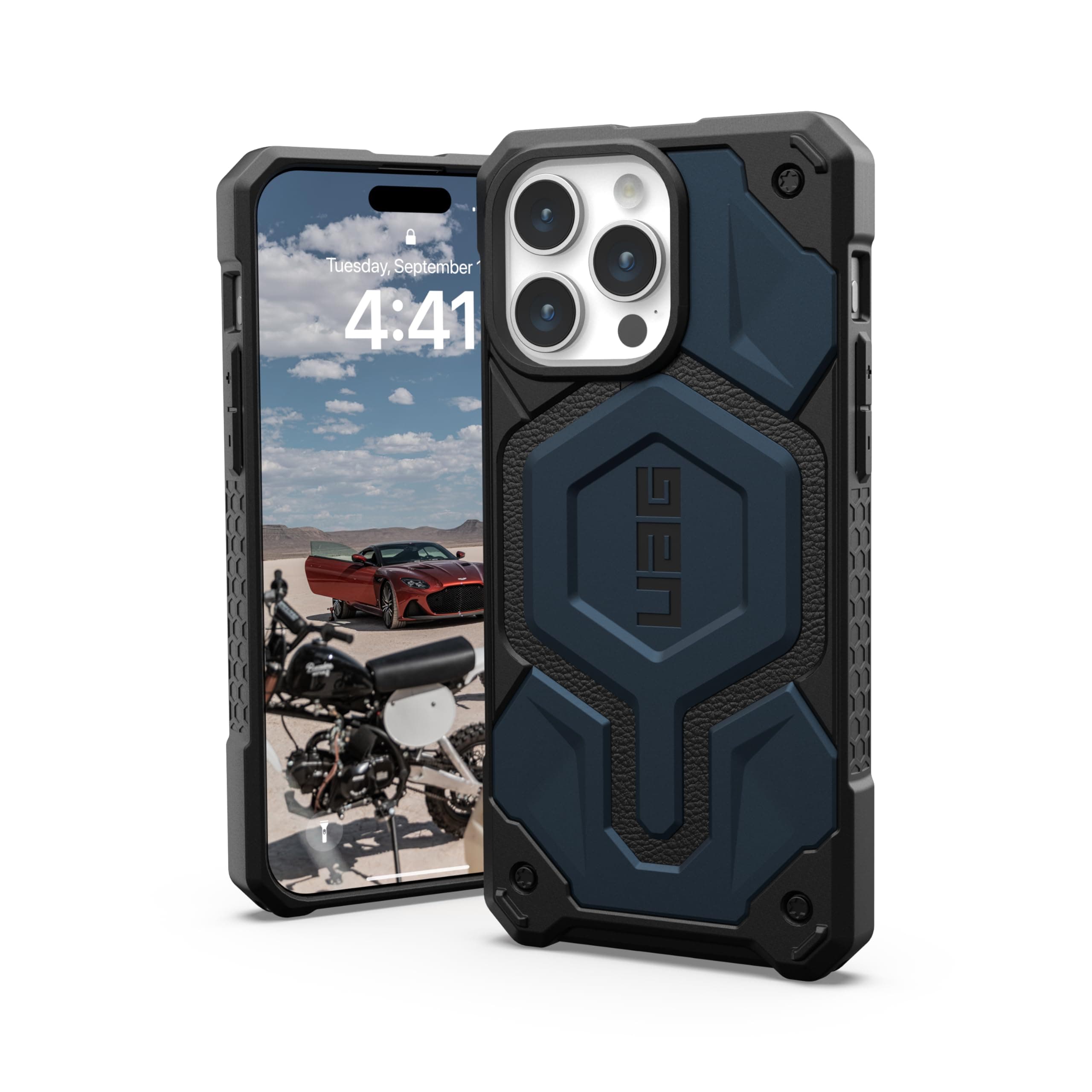 UAG Case [Updated Version] Compatible with iPhone 15 Pro Max 6.7" Monarch Pro Mallard Built-in Magnet Compatible with MagSafe Charging Rugged Military Grade Dropproof Protective Cover