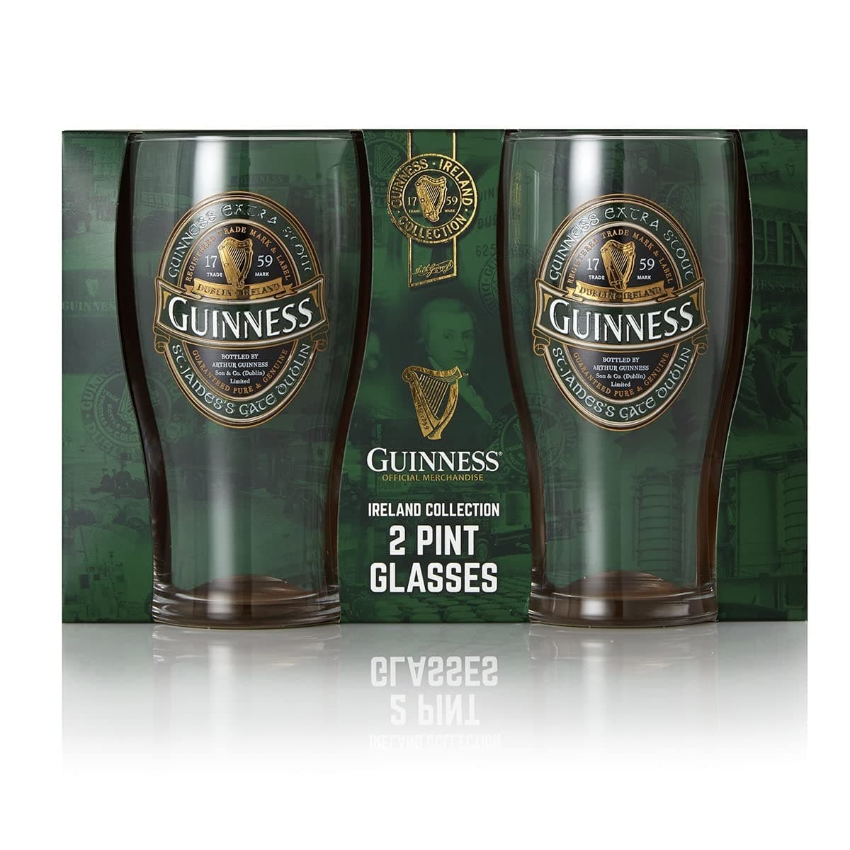 Guinness Two Pack Glasses