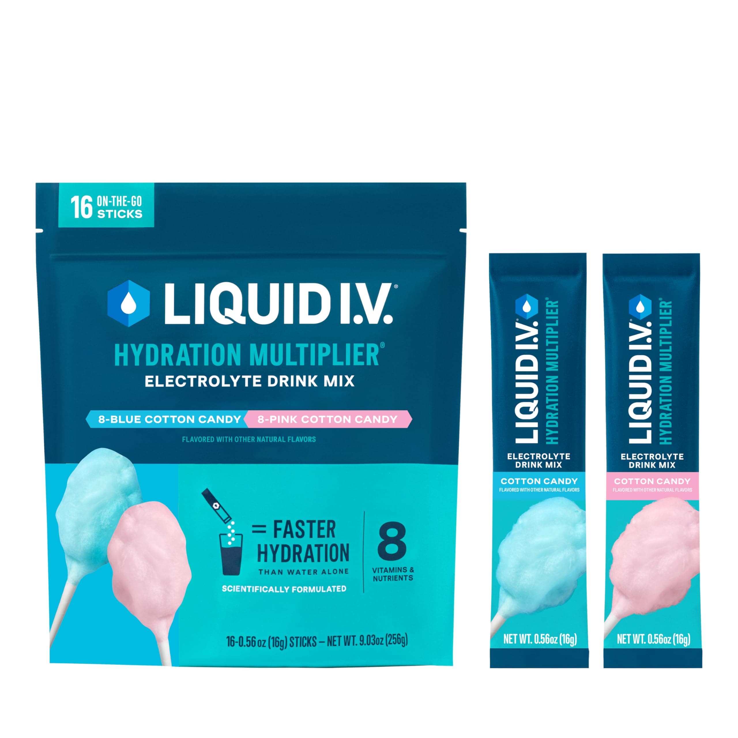Liquid I.V. Hydration Multiplier - Cotton Candy 16ct - 1pk