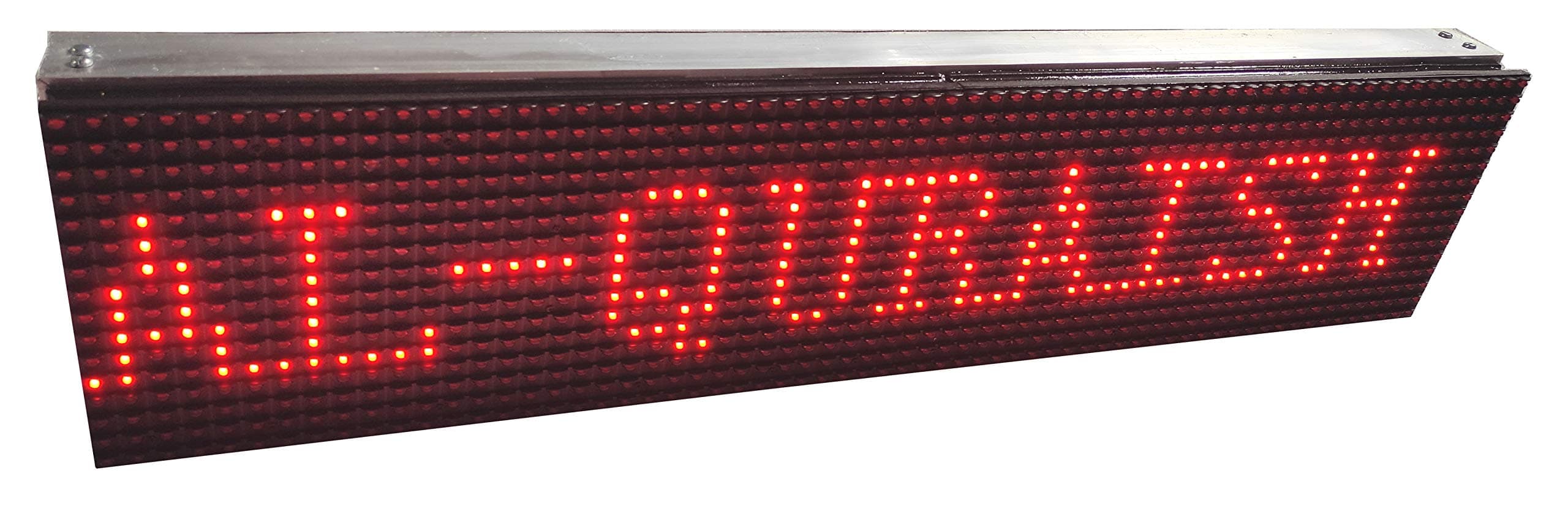 AL-QURAISH P10 Led Running/Scrolling Programable Text Message Display Board WI-FI (RED, 7INCH. × 25 INCH)