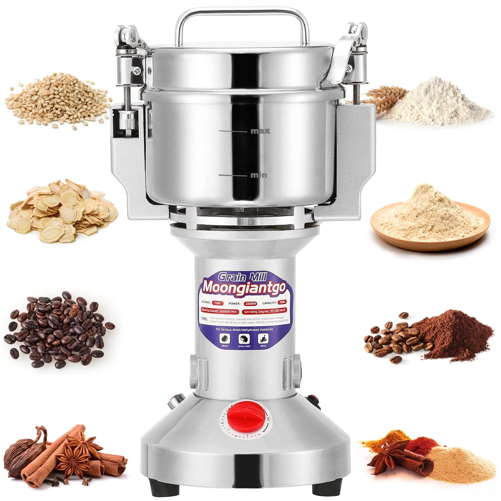 Electric Grain Grinder (Upright Type)