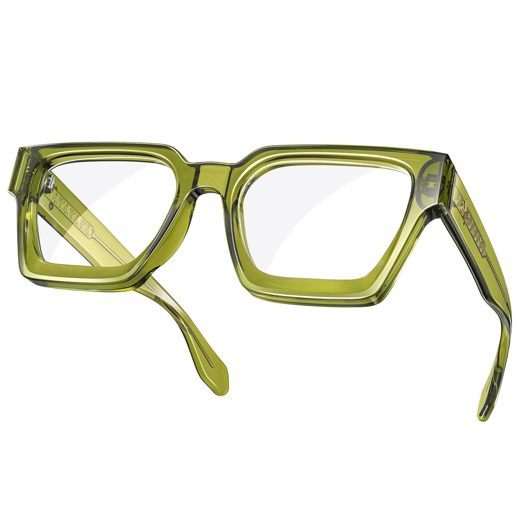 VISOONE Blue Light Blocking Glasses Rectangle Chic Preppy Look MultiColor Frame for Women Men RIVER