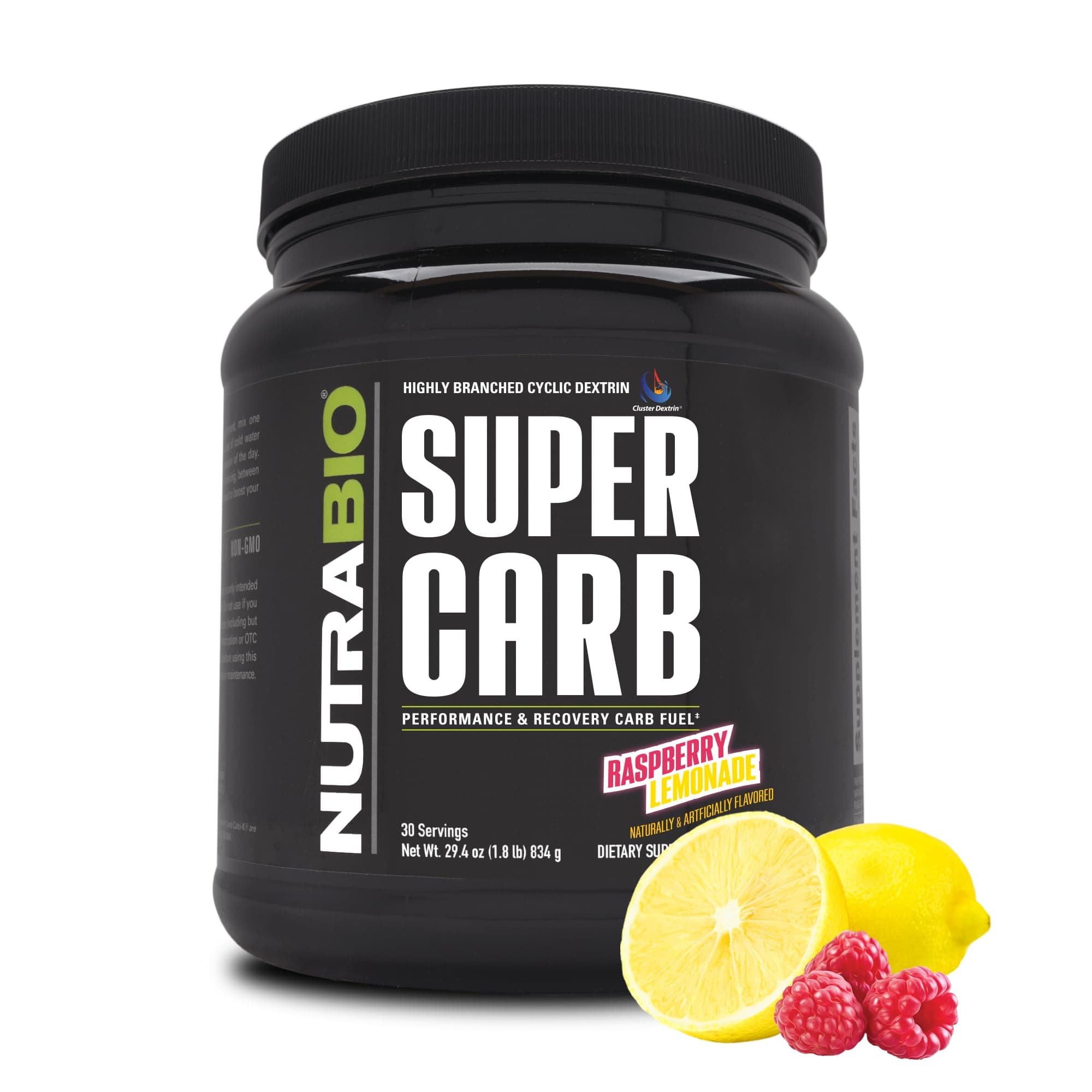 NutraBio Super Carb - 30 Servings (Raspberry Lemonade)