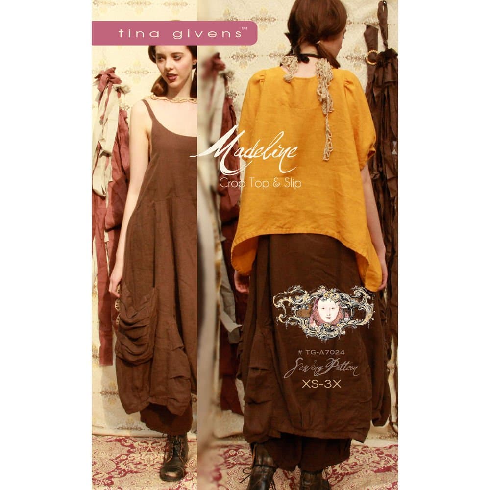 "MADELINE CROP TOP & SLIP" Sewing Pattern