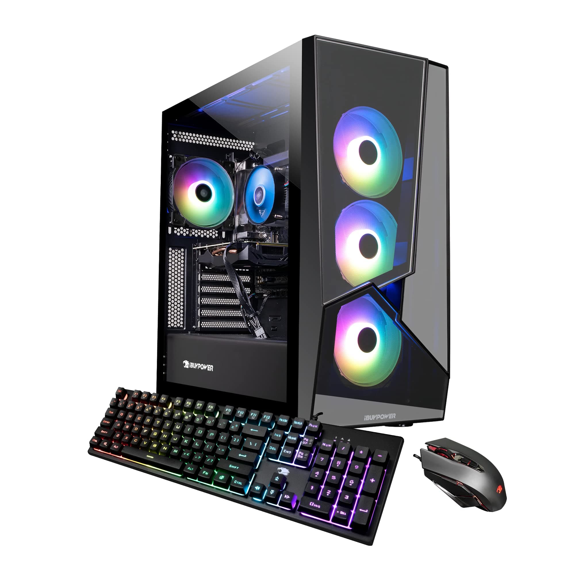 iBUYPOWER SlateMR Gaming PC Computer Desktop SlateMR 2130V2 (AMD Ryzen 5 4500 3.6 GHz, Radeon RX 560 4 GB, 8 GB DDR4 RAM, 500 GB NVMe SSD, WiFi Ready, Windows 11 Home)