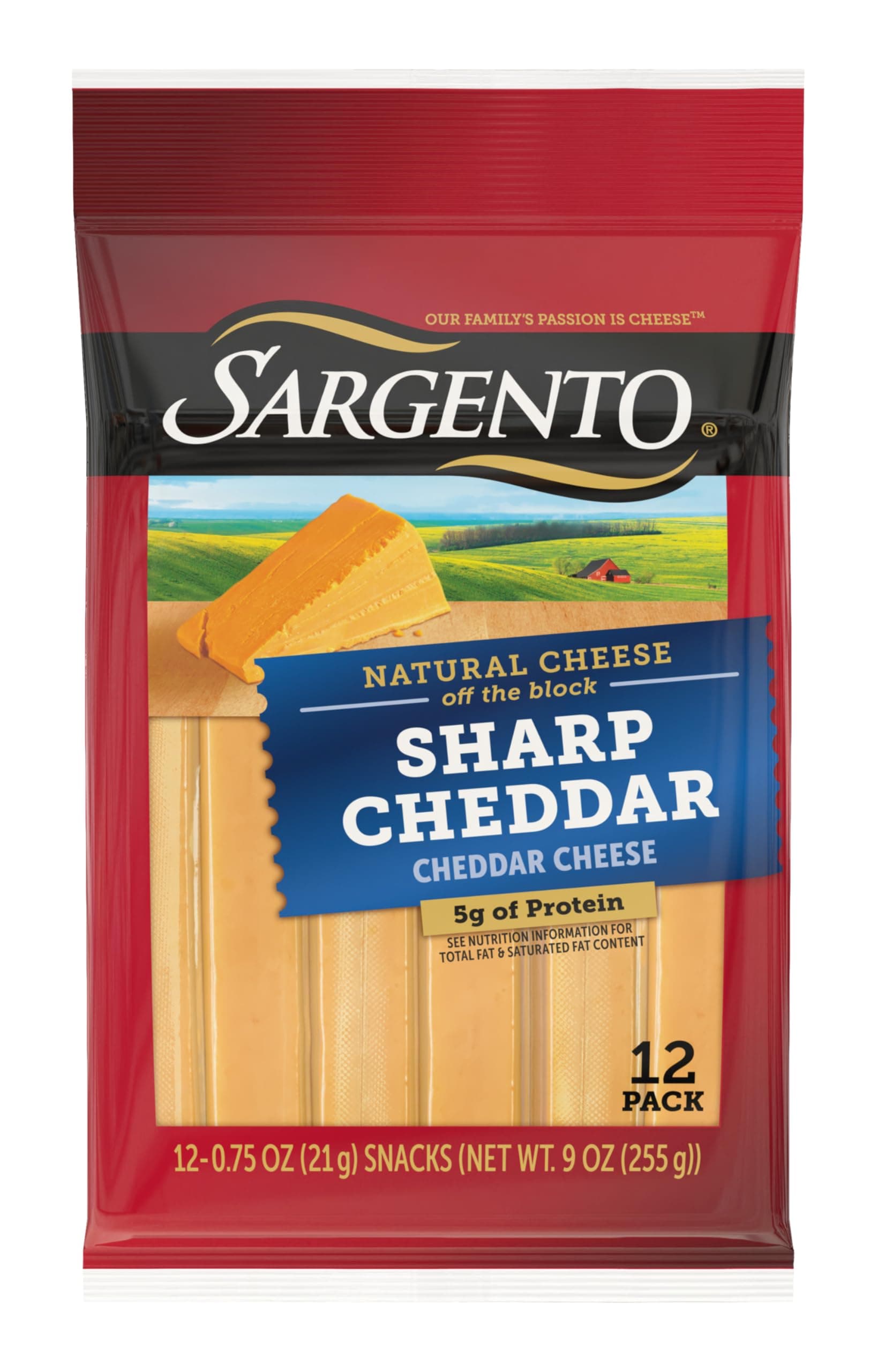 Sargento Sharp Natural Cheddar Cheese Snack Sticks