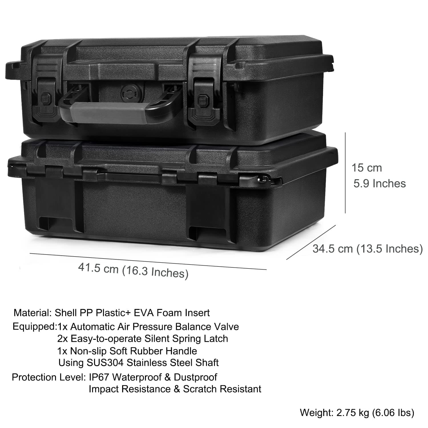 LEKUFEE DJI Avata Combo Case Waterproof Storage Case for DJI Avata Pro Drone (DJI Goggles 2) / DJI FPV Goggles V2 and DJI Avata Accessories (Full Protection, Dustproof, Shock Resistant, Scratch