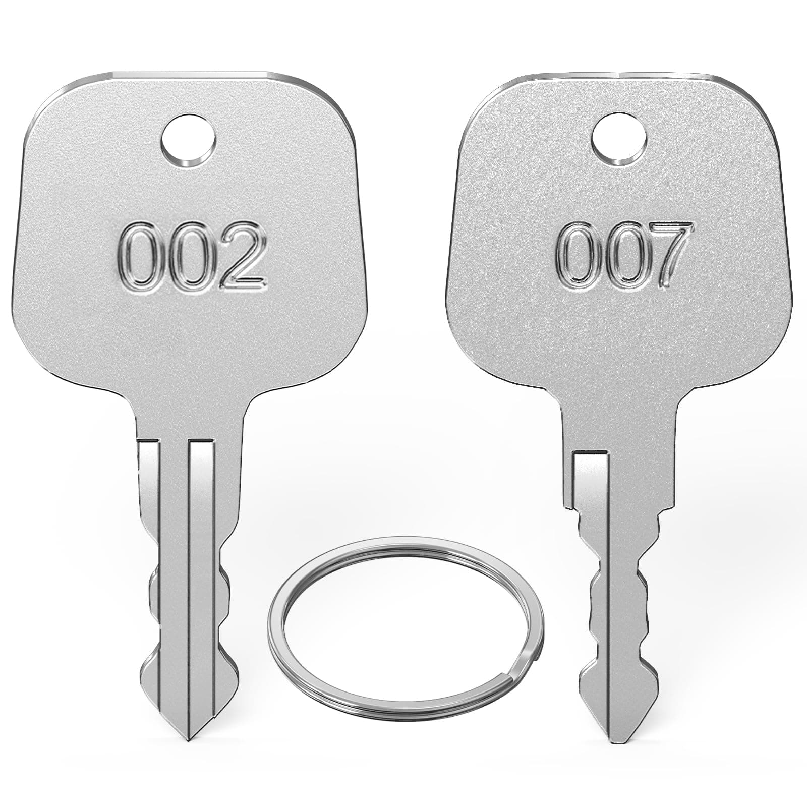 Key Compatible with Luggage Locks 2PCS, Ancable 007 002 Master Luggage Keys Compatible with 007 002 Master Locks Universal Approved Luggage Suitcase Password Locks
