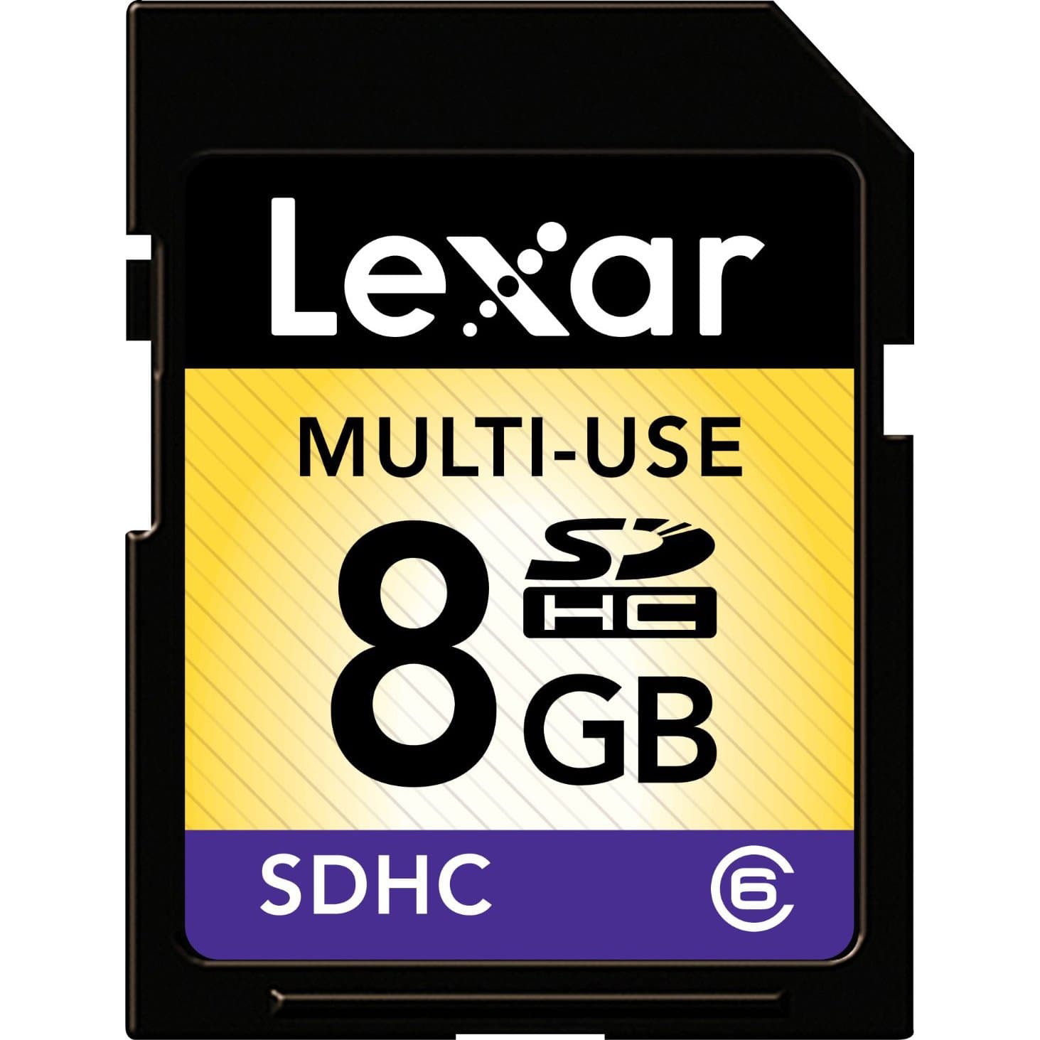 Lexar Multi-Use 8GB SDHC Flash Memory Card (LSD8GBASBNACL6)