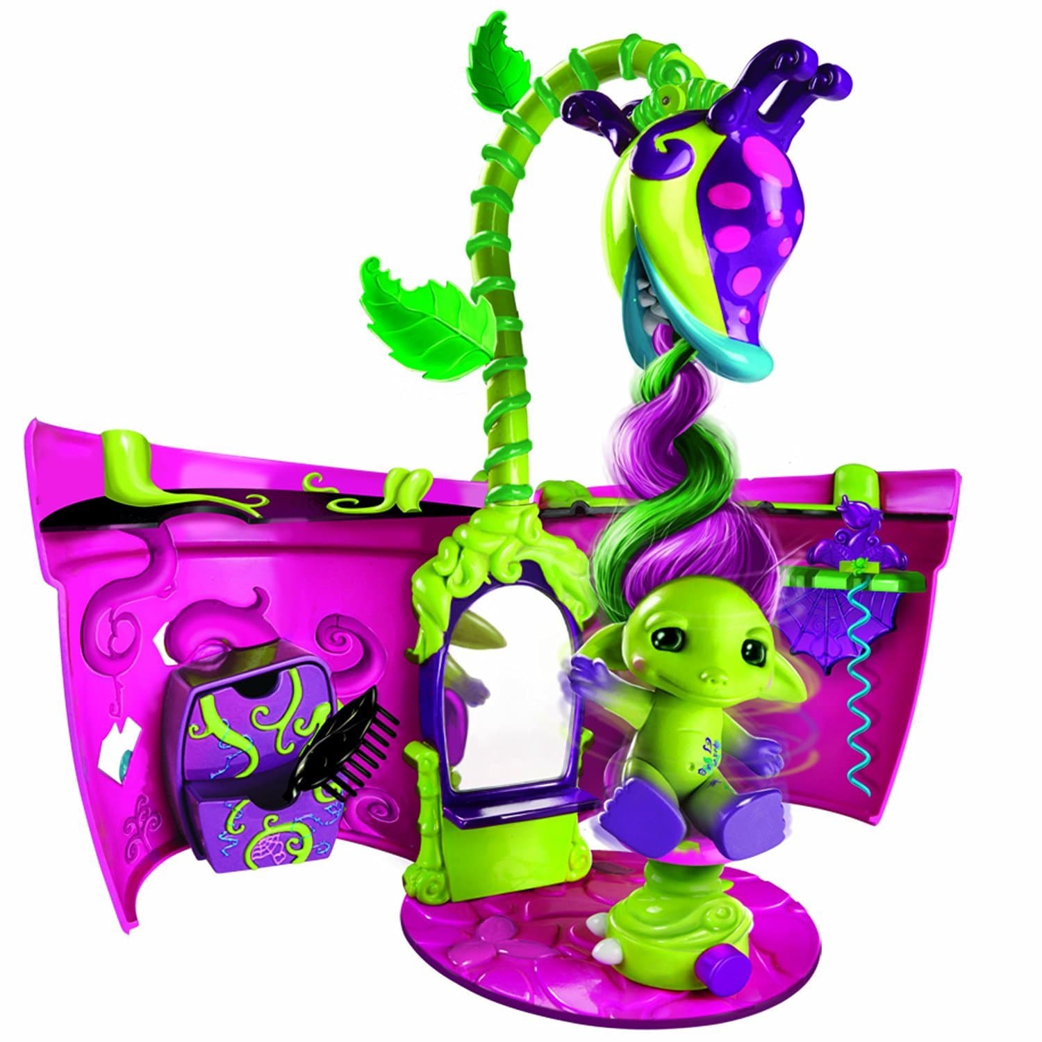 The Zelfs Toy - Venus Flytrap Spin Salon Playset - Includes Exclusive Tressa Zelf Figure