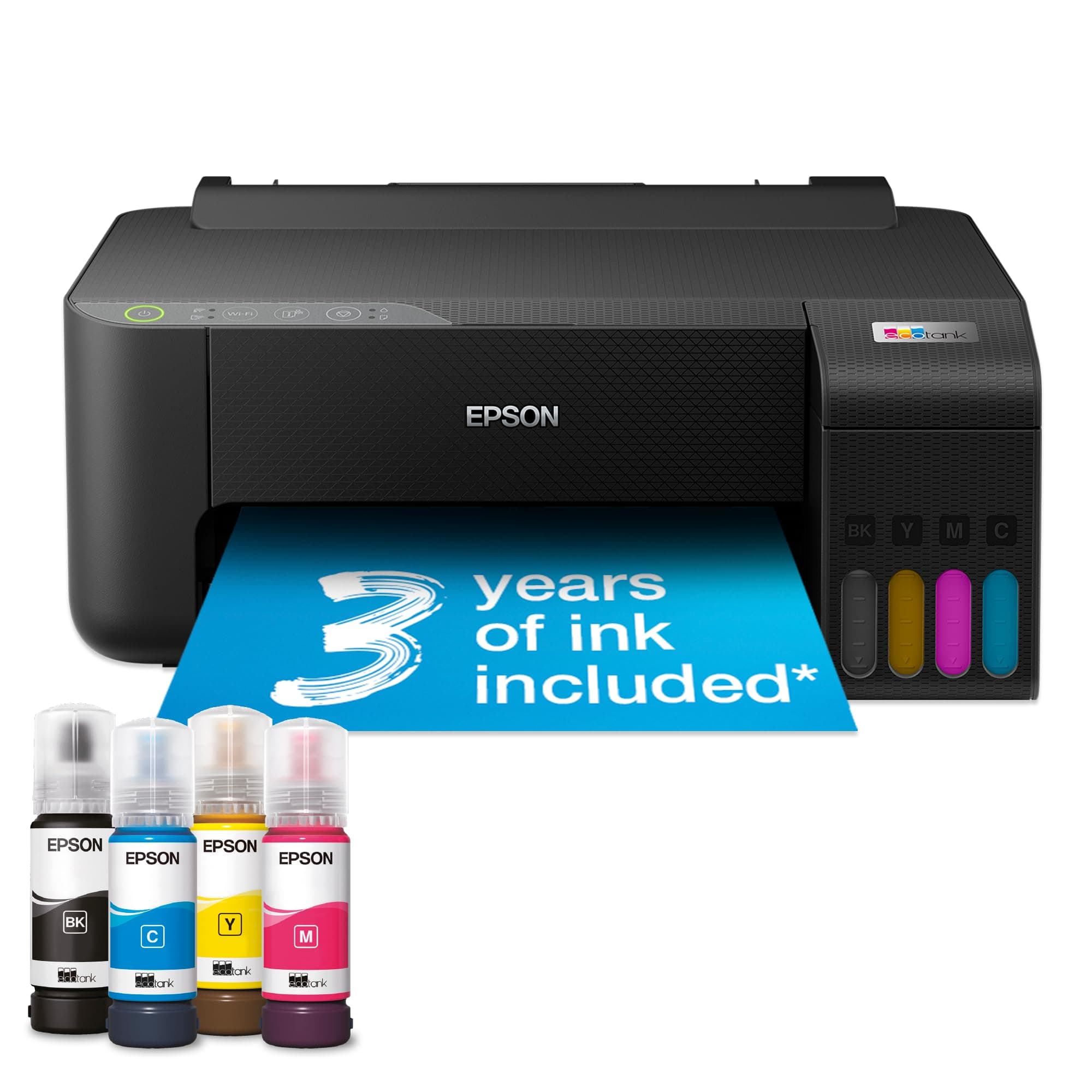 Epson EcoTank ET-1810 A4 Single Function Wi-Fi Ink Tank Printer, With Up To 3 Years Of Ink Included
