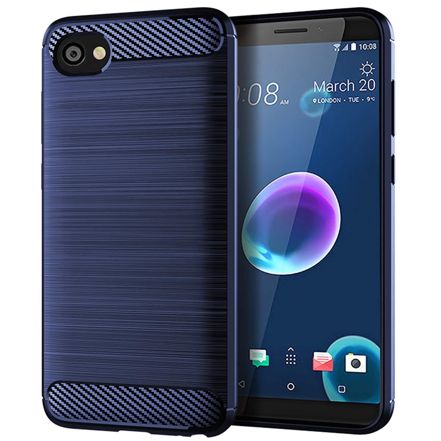 HTC Desire 12 case, Soft Feeling Full Protective Anti-Scratch&Fingerprint + Scratch Resistant Fit Mobile Phone Case Cover for HTC Desire 12