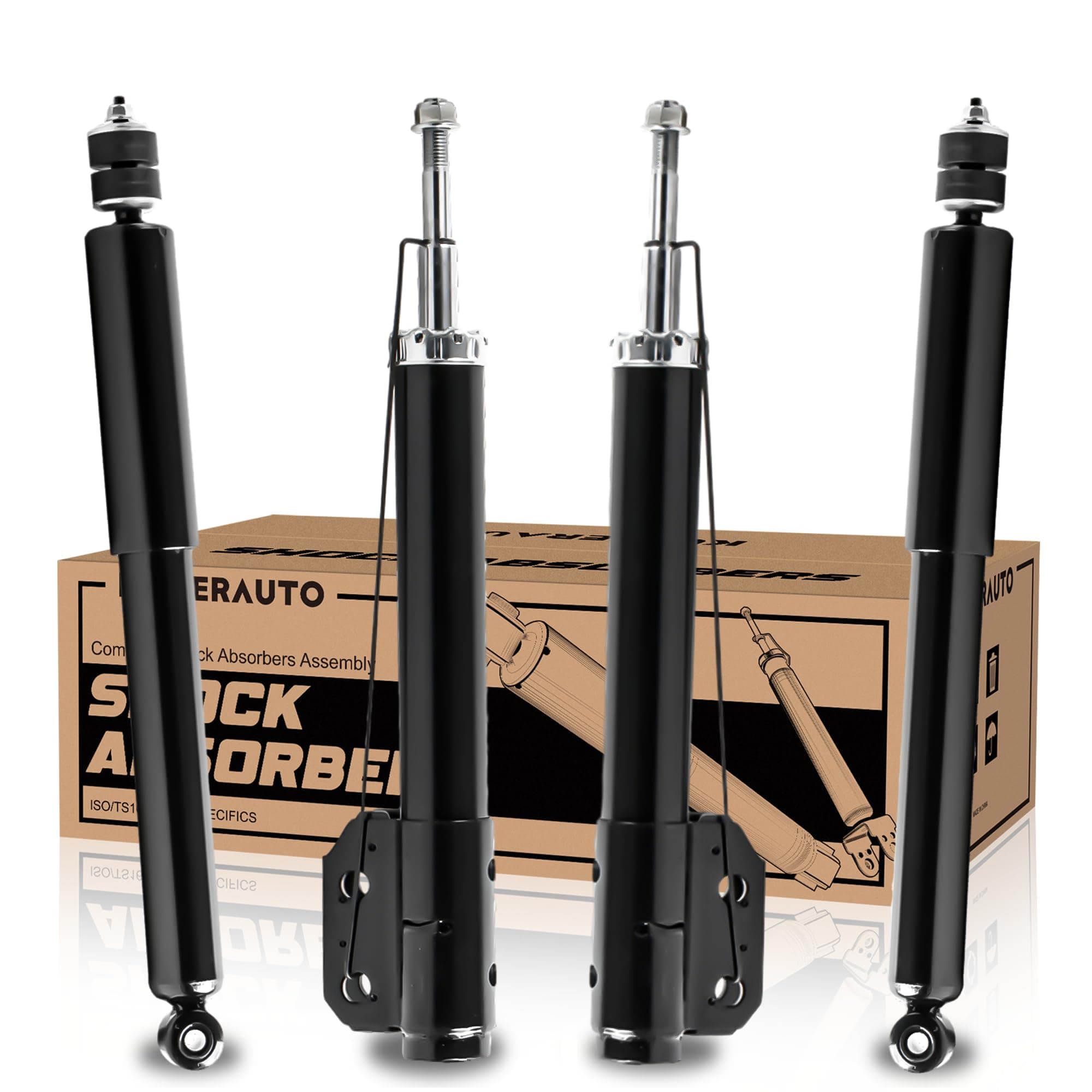 Front and Rear Struts Complete Assembly Shocks Absorbers Compatible for 1994-2004 Ford Mustang GT Base Coupe, 71962 71963 4PCS