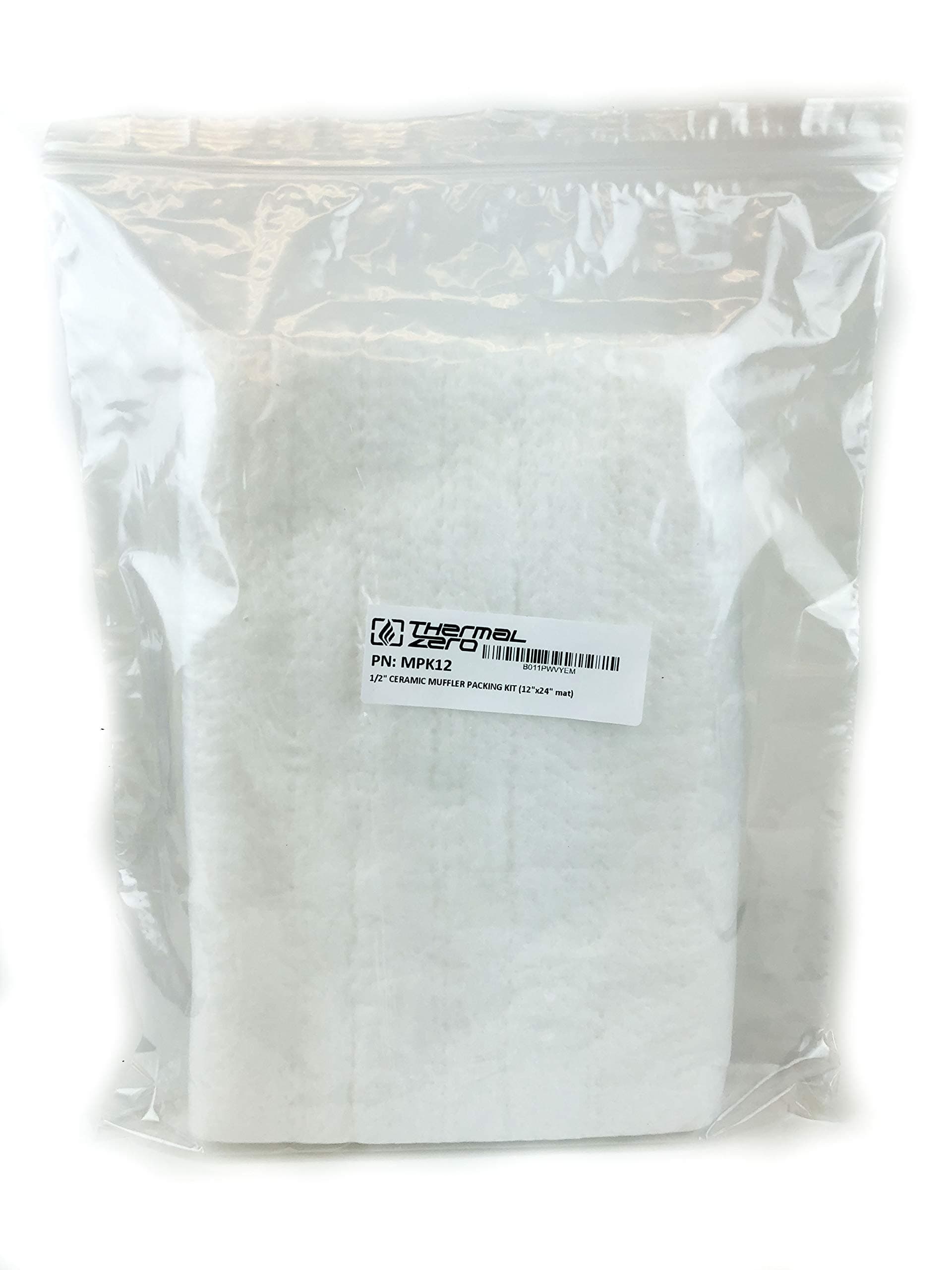 MPK12 Ceramic Muffler Packing Material kit for 2-Stroke 4-stroke ATV Motorcycle Dirt Bike Exhaust Silencer Spark Arrestor Muffler Baffle Packing Repack Universal Wrap - Made in USA