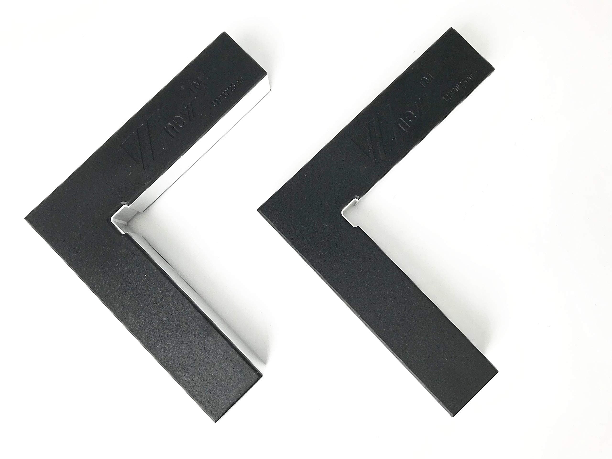90 Degree Positioning Squares Right Angle Clamp L-shape Ruler Clamping Squares Aluminum Alloy and Plastic 127mm (2 Pack)