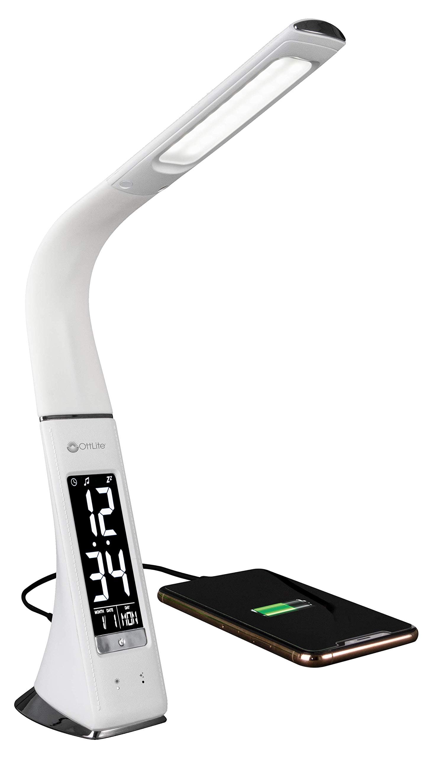 OttLiteDesk Lamp w/Clock LED Thrive