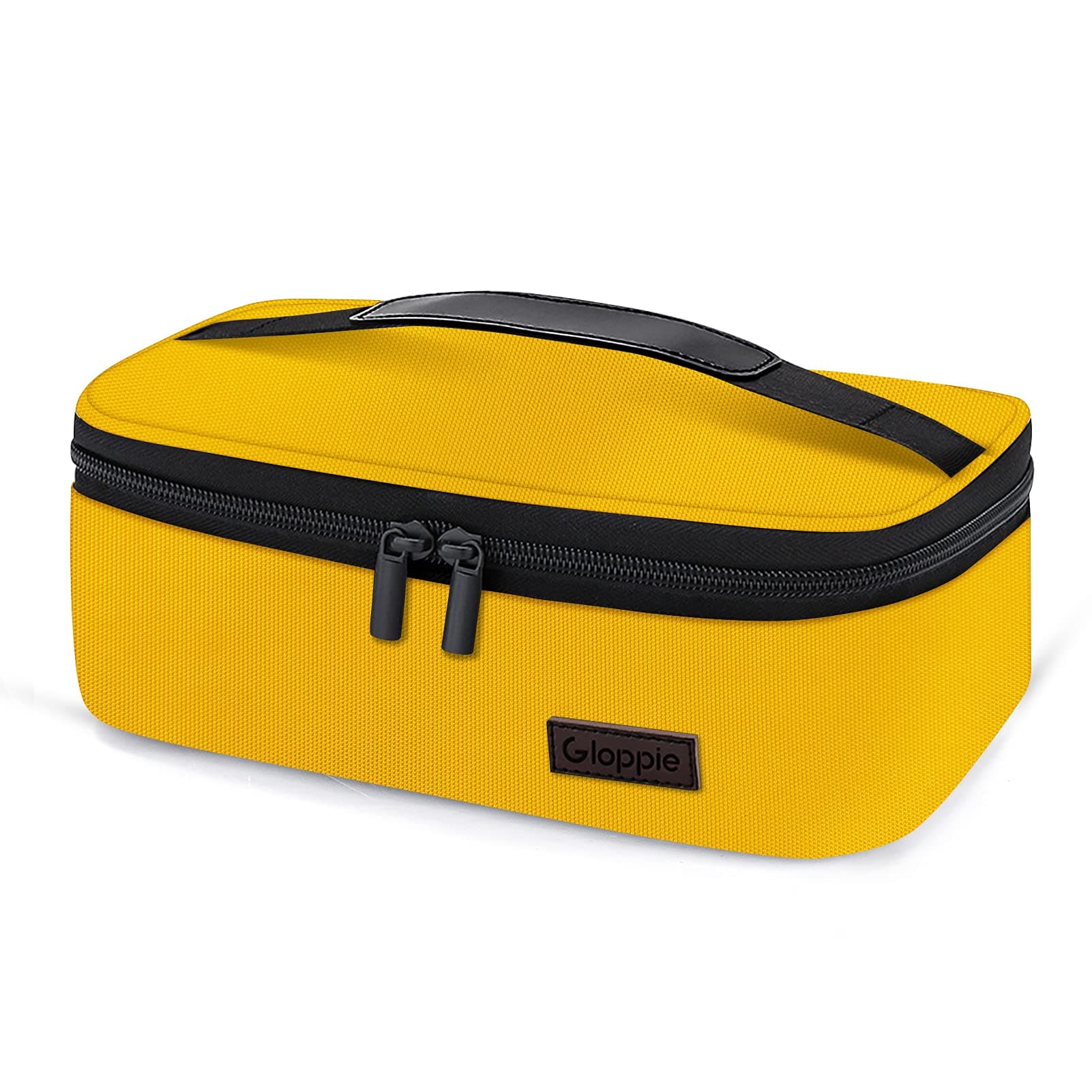Mini Lunch Box Small Lunch Bag Compact Lunch Boxes for Men Women Insulated LunchBag Thermal Lunch Pail Petty Bento Box Bag Reusable Sandwich Containers Snack Box, Lemon Yellow